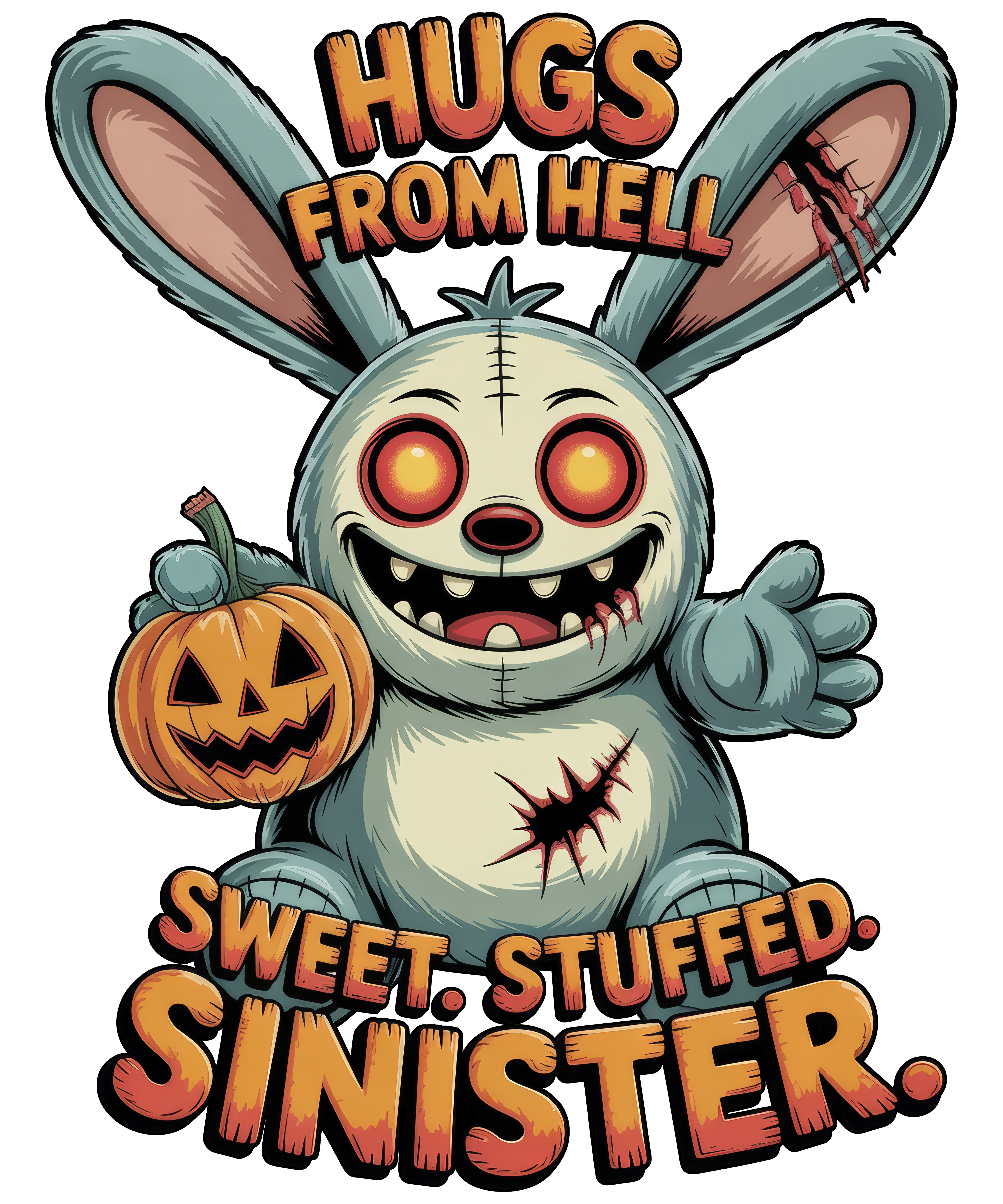 Digital file for Hugs From Hell Sweet Stuffed Sinister