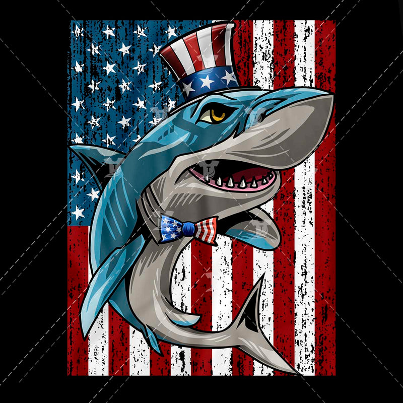 Patriotic shark(2 designs)