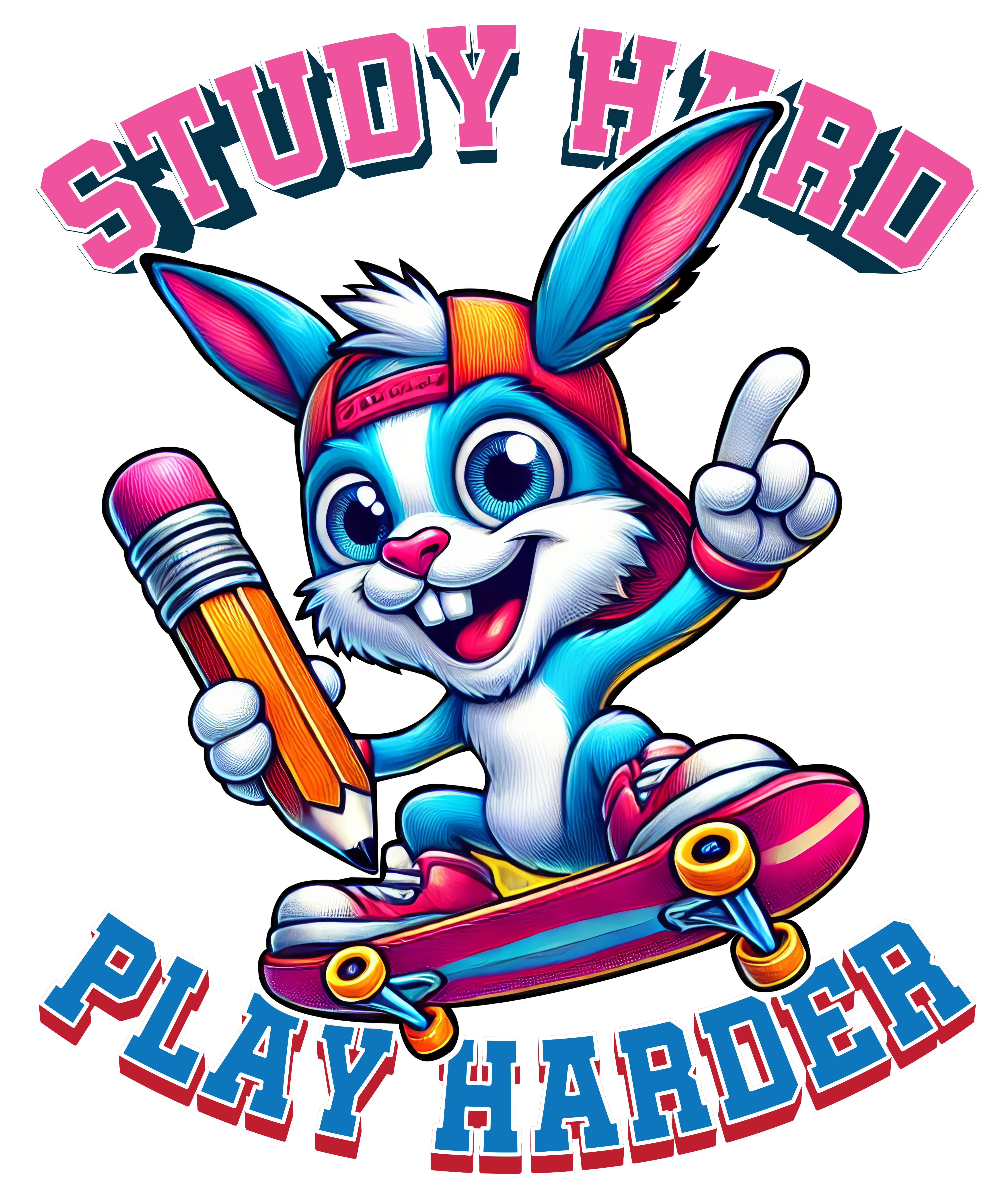 Digital file for Study Hard Play Harder