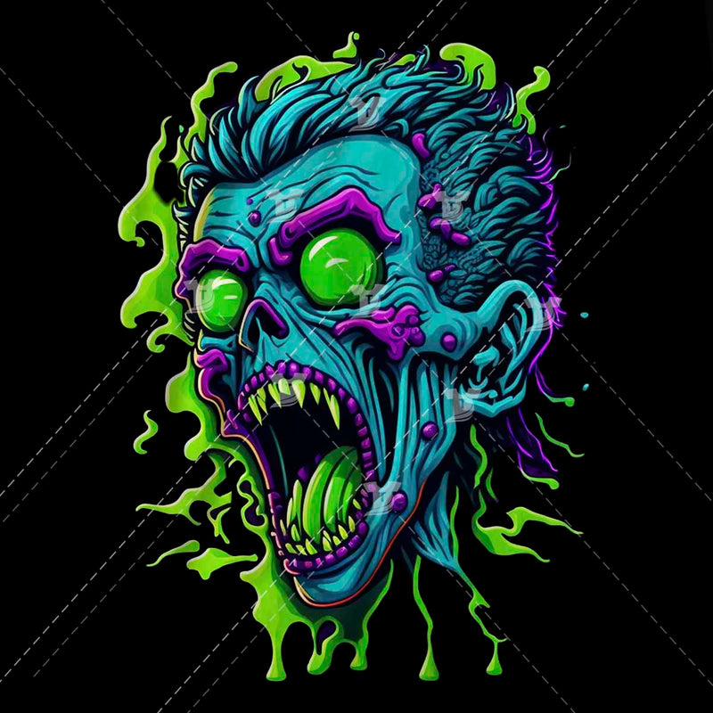 Vibrant zombie face1
