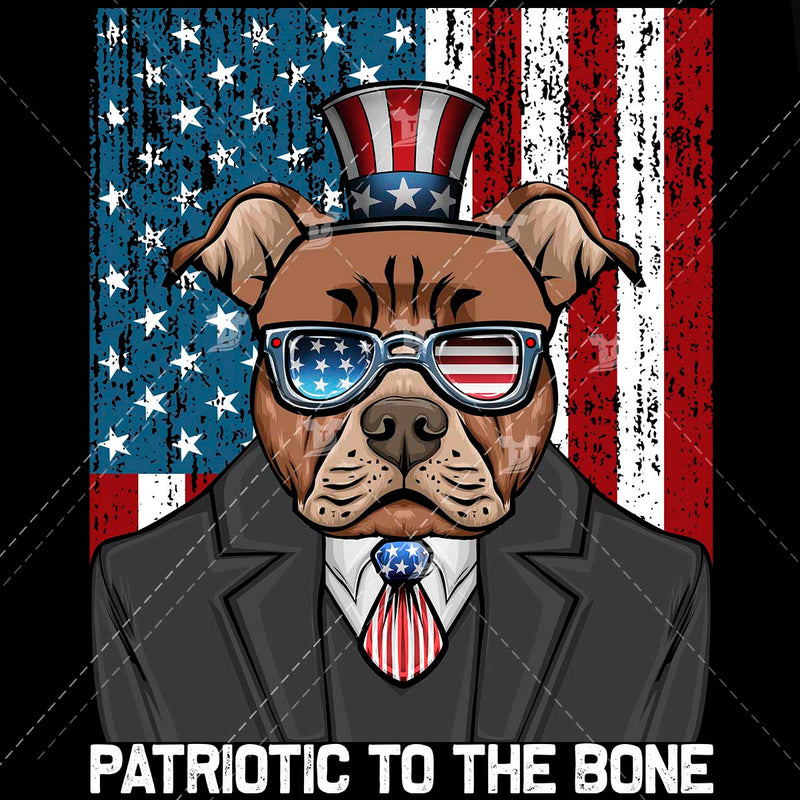 Patriotic pitbull(2 designs)