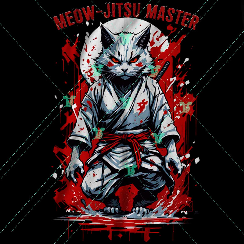 Meow-jitsu master(2 designs)