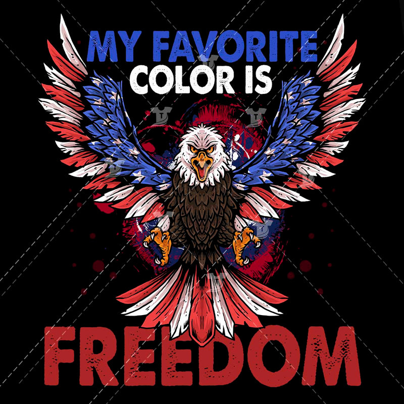 4th of july eagle/ my favorite color is freedom(2 designs)