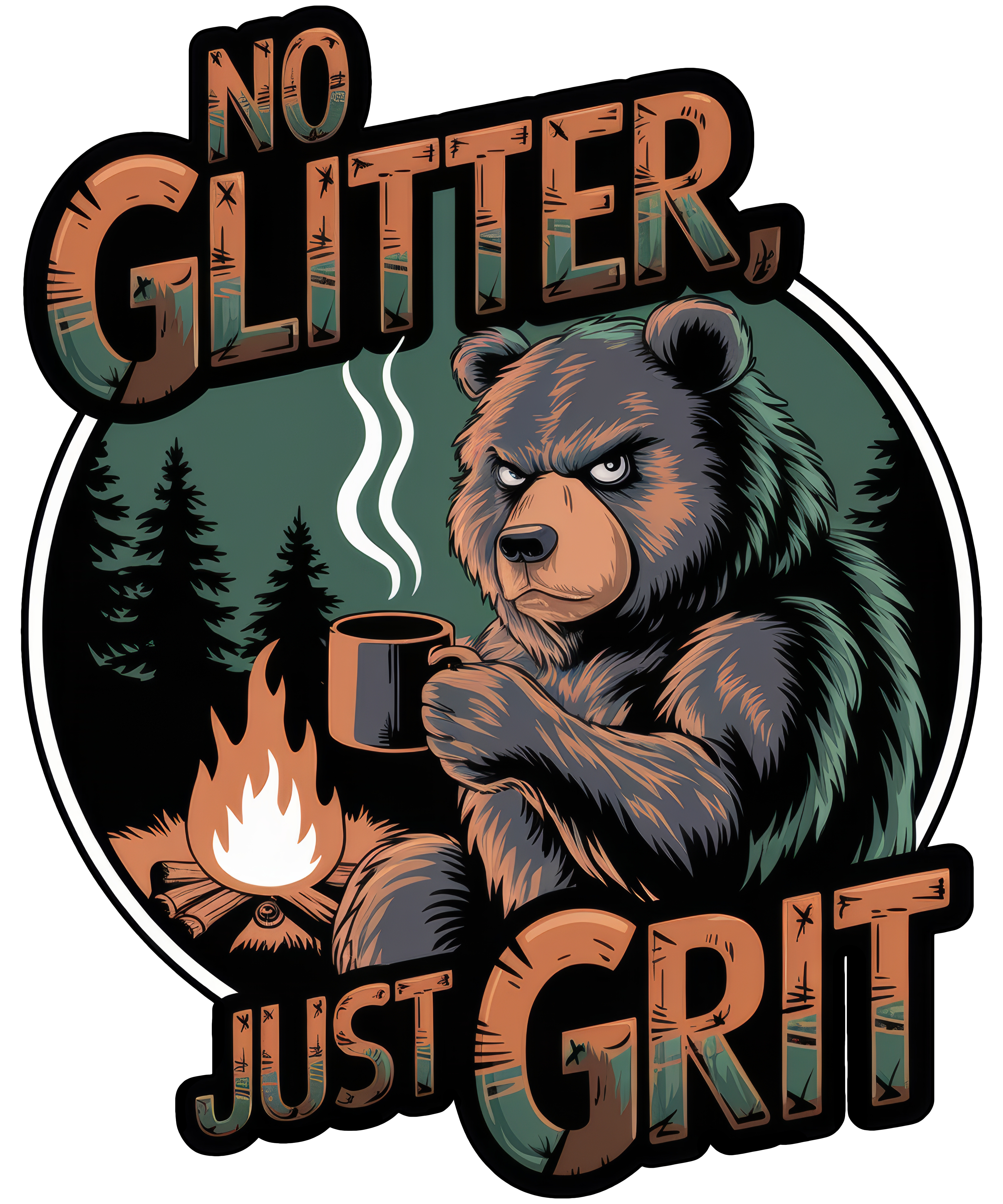 Digital file for No Glitter Just Grit