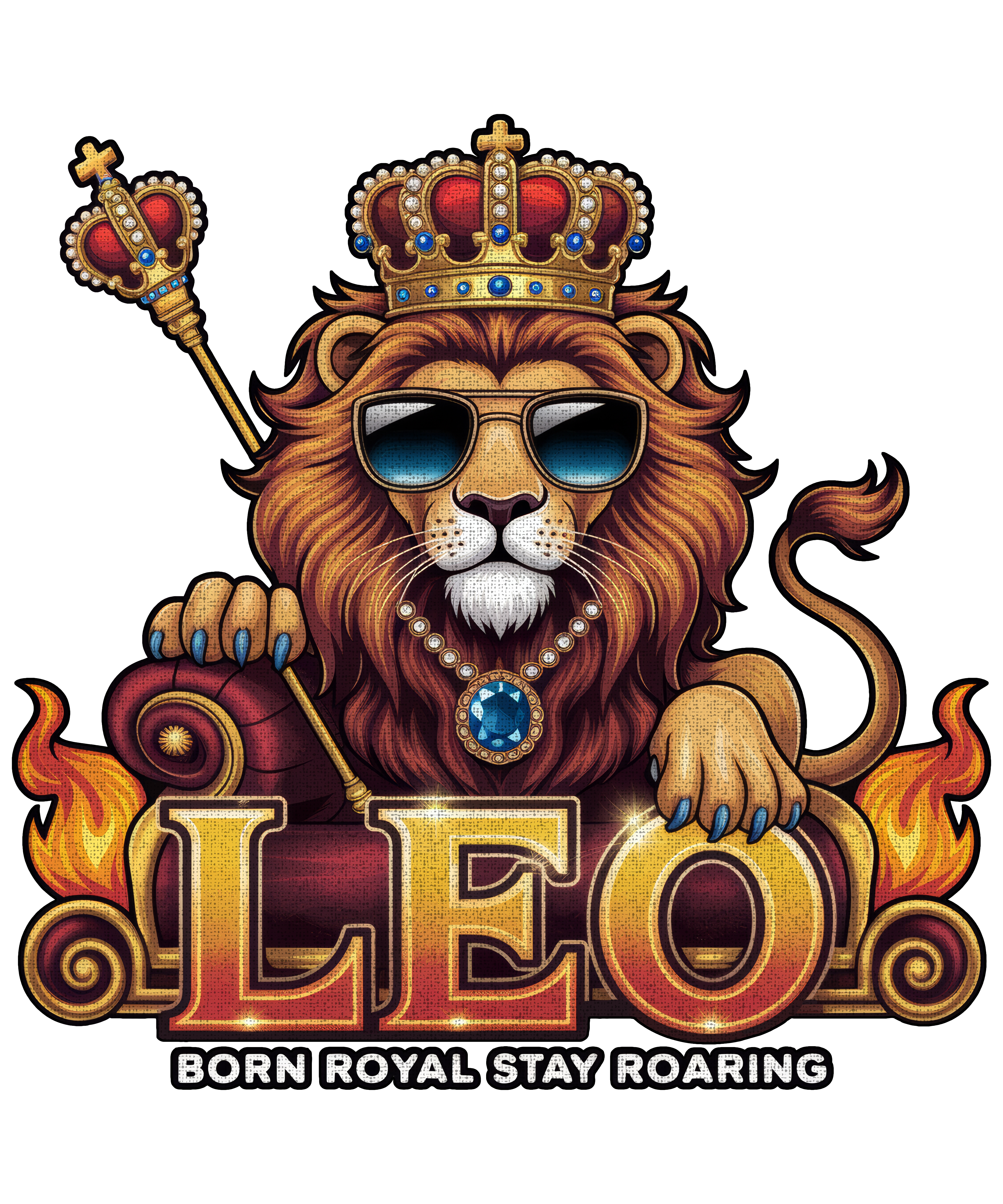 Digital file for Leo : Born Royal Stay Roaring