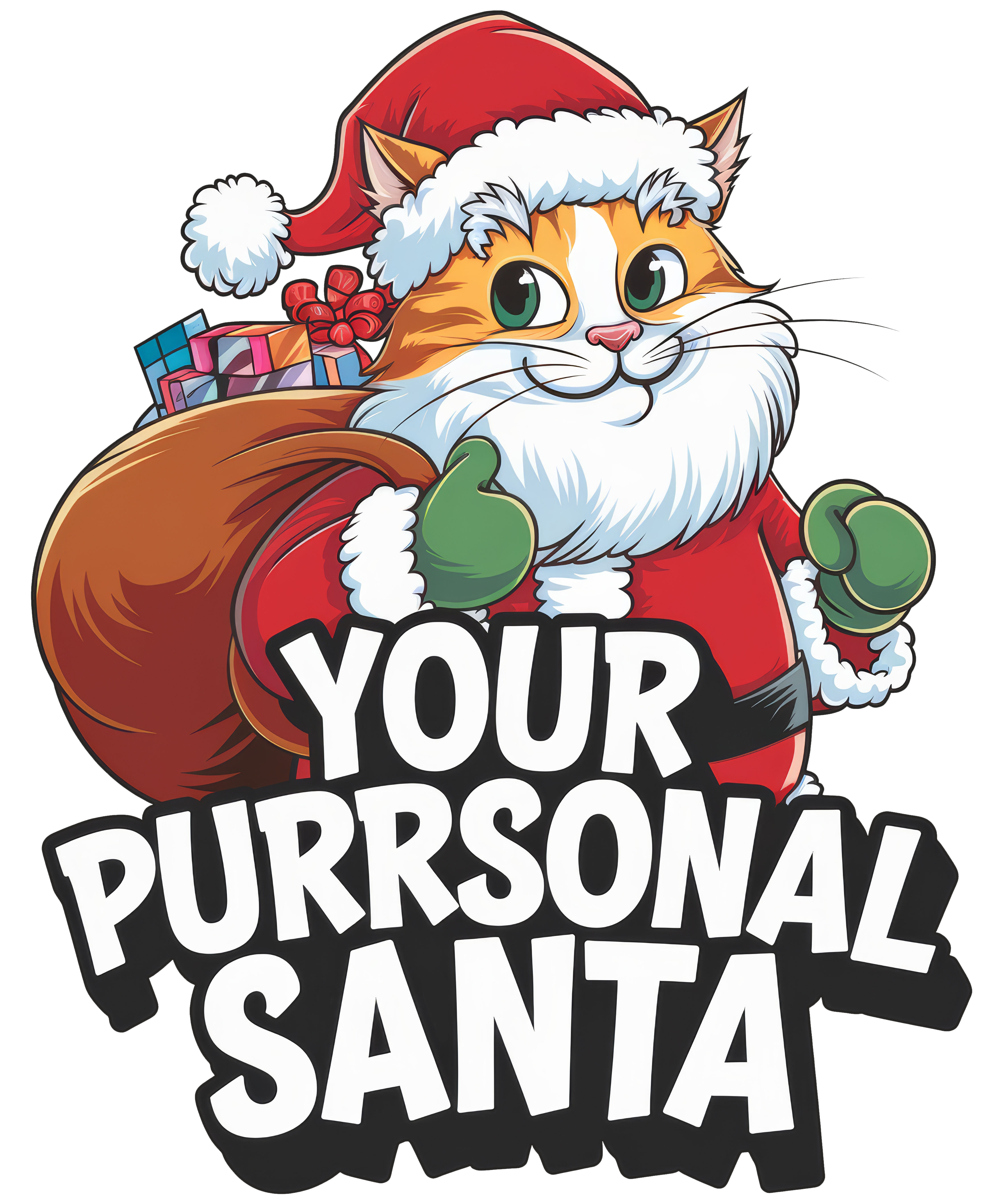 Digital file for Your Purrsonal Santa