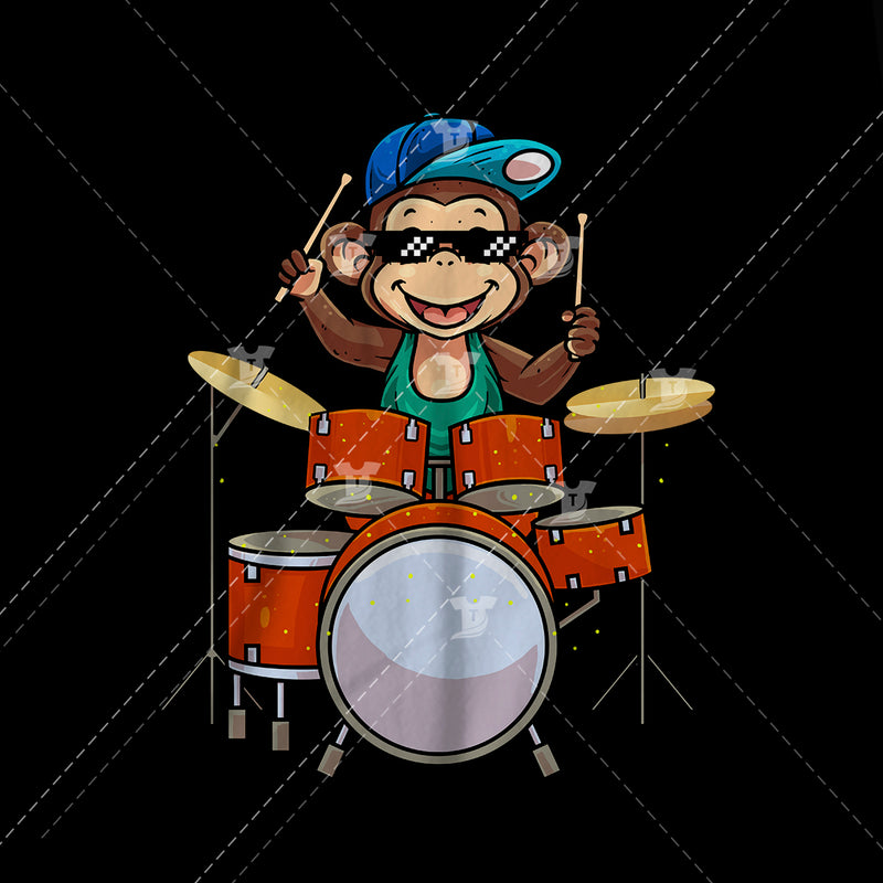 Drummer monkey(2 designs)