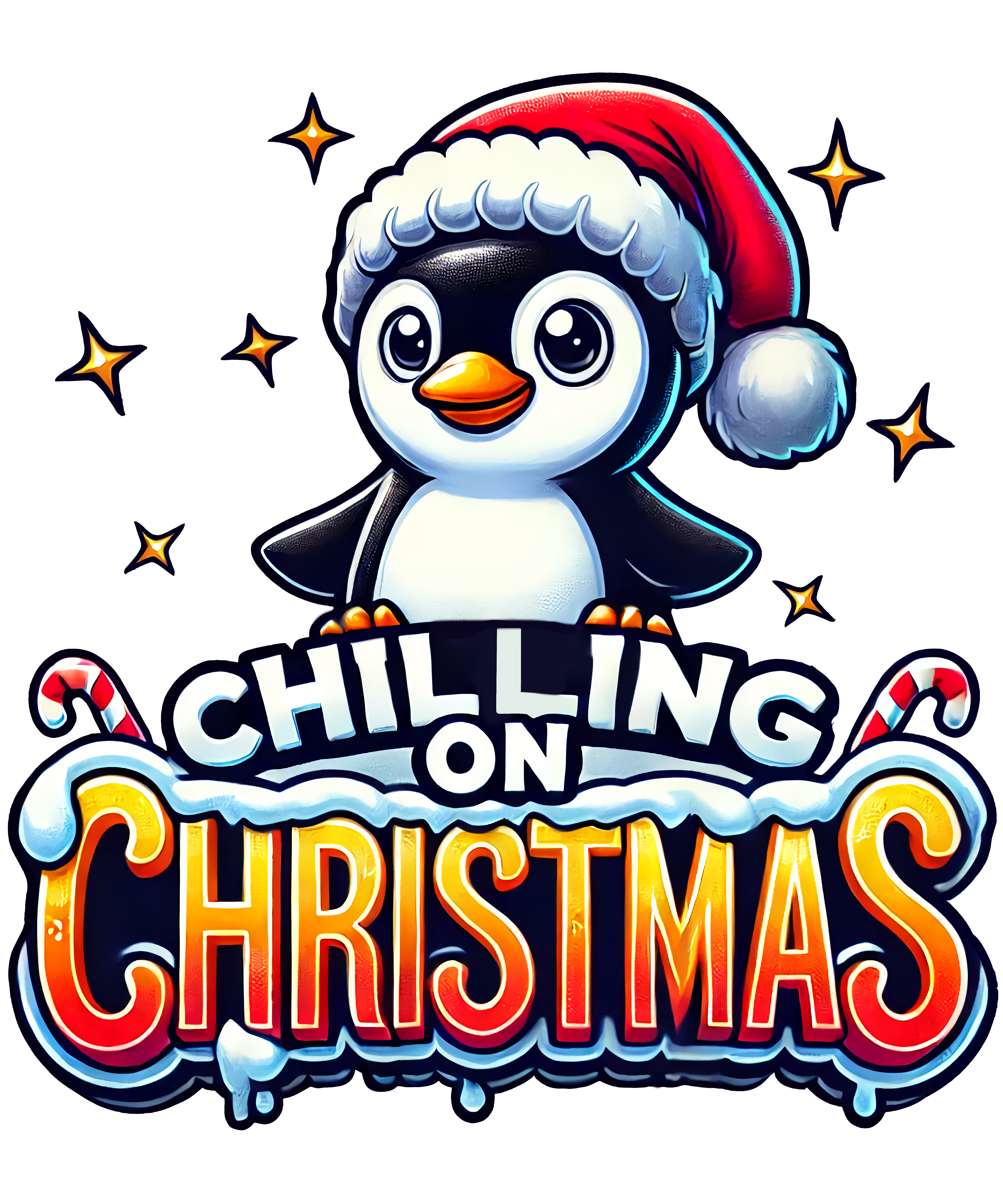 Digital file for Chilling On Christmas Santa