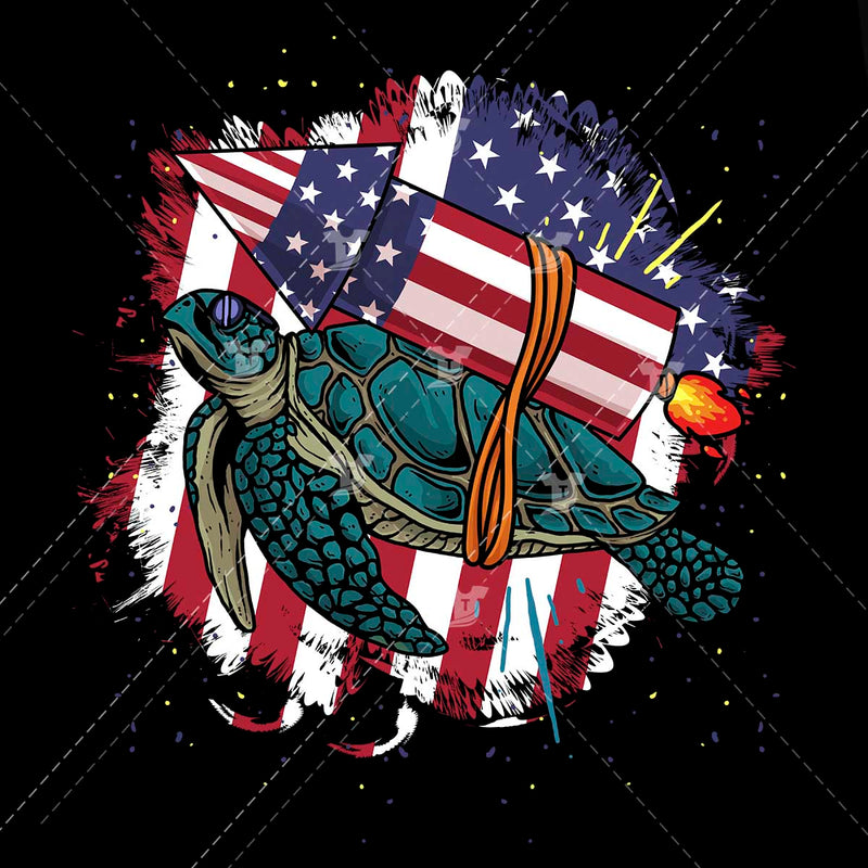 patriotic turtle/slow and steady wins patriotic race(2 designs)