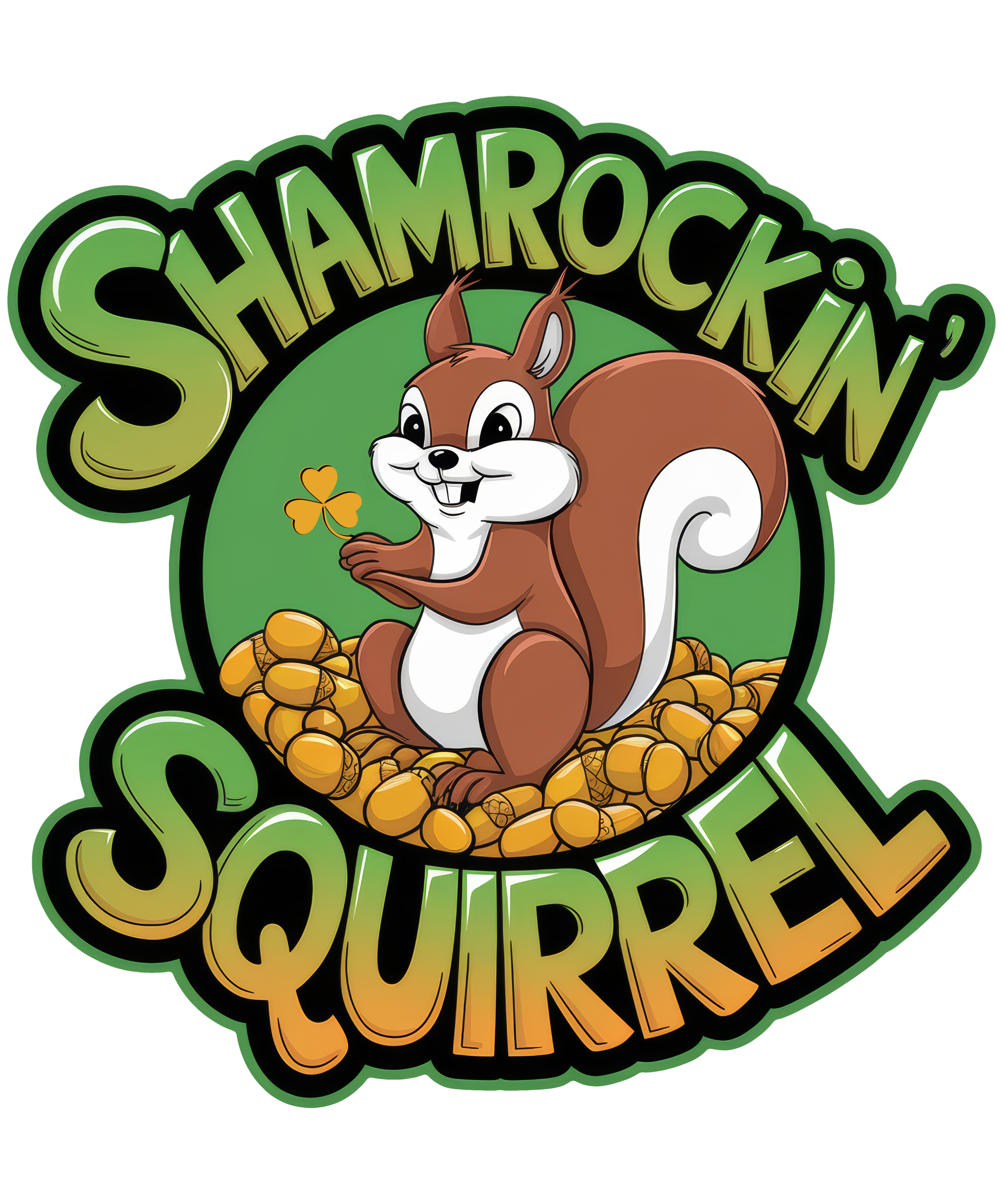 Digital file for Shamrockin Squirrel