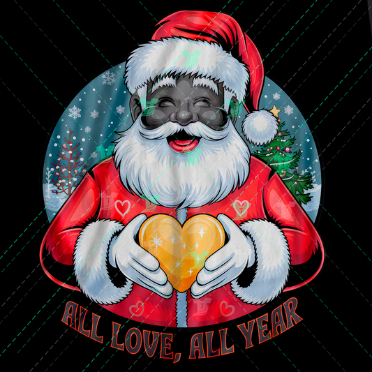 Thumbnail for All Love All Year, Santa Holding Heart