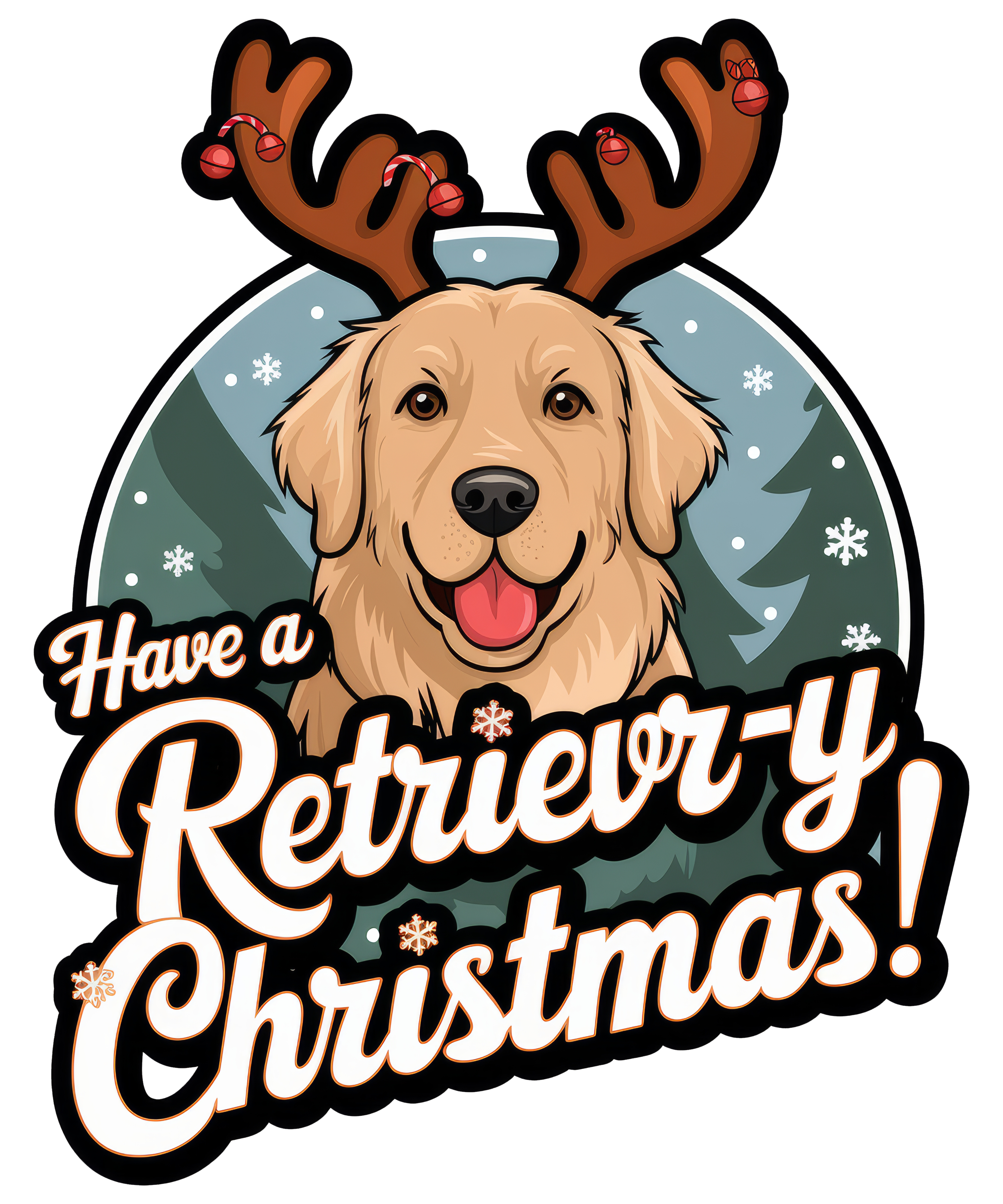 Digital file for Have A Retrievry Christmas