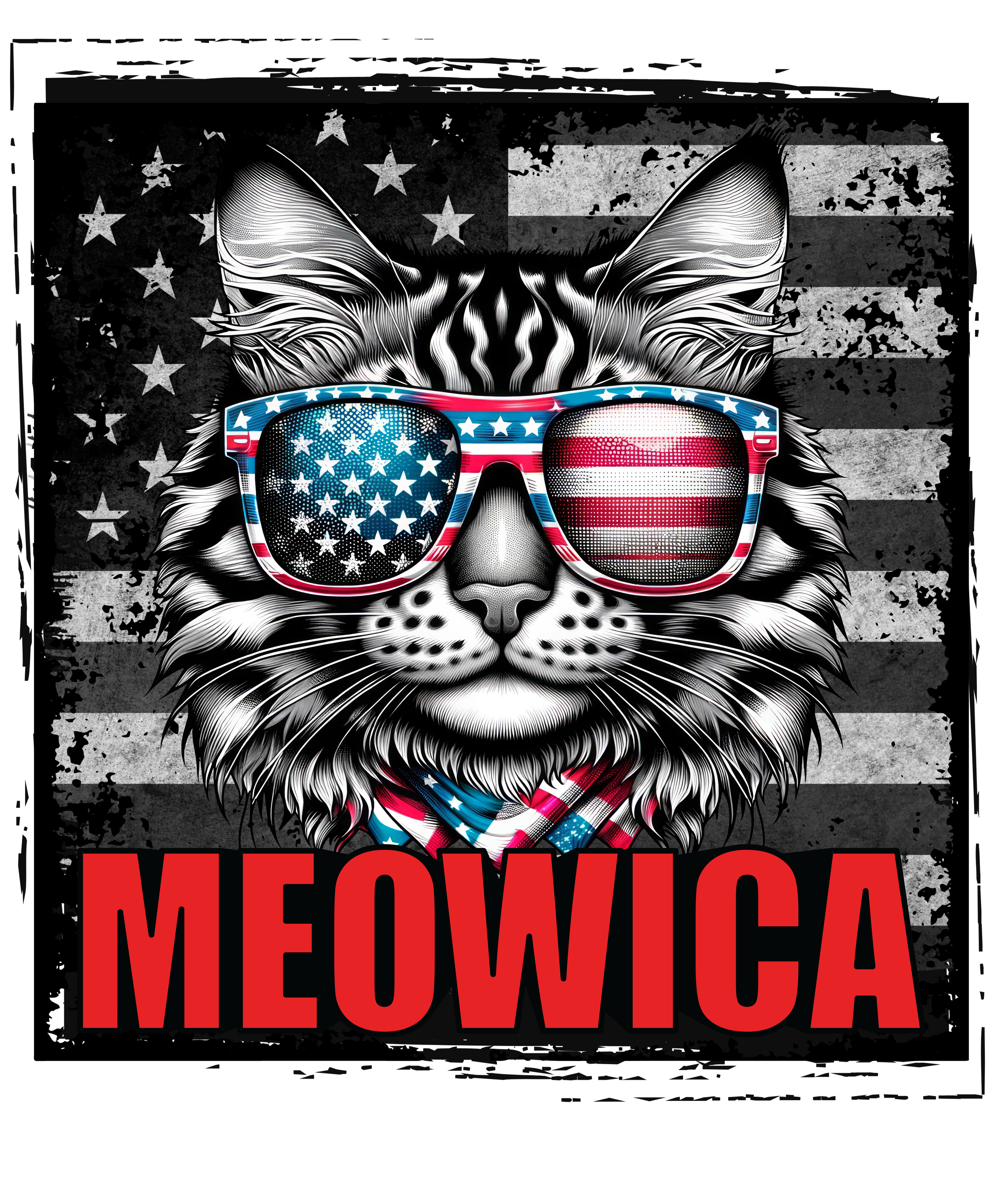 Digital file for American Themed Maine Coon Meowica