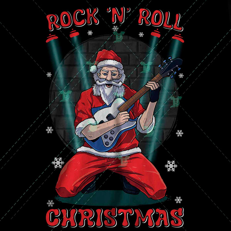 Rock n roll Christmas/ Rockstar Santa(2 designs)