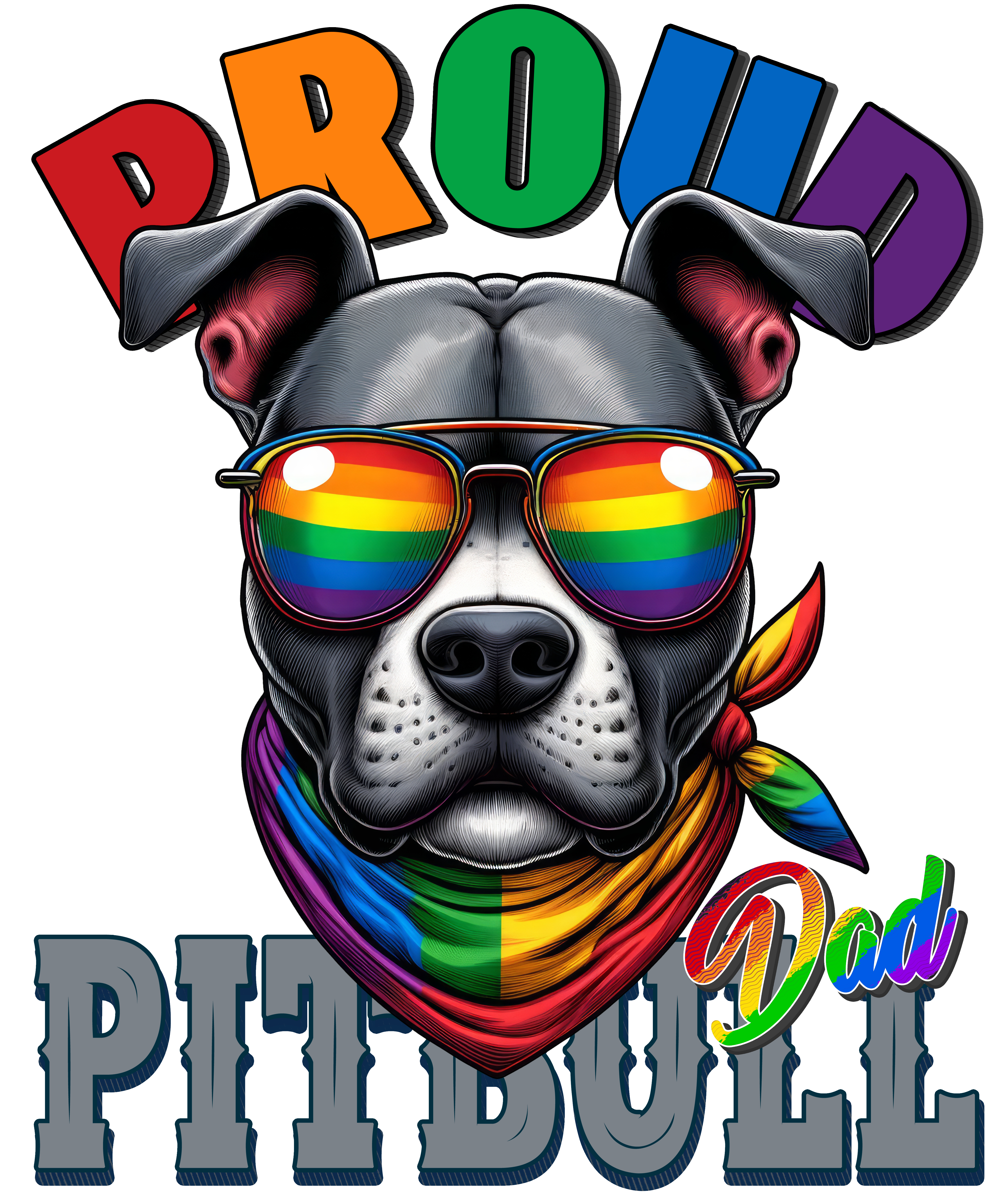 Digital file for Proud Pitbull Dad