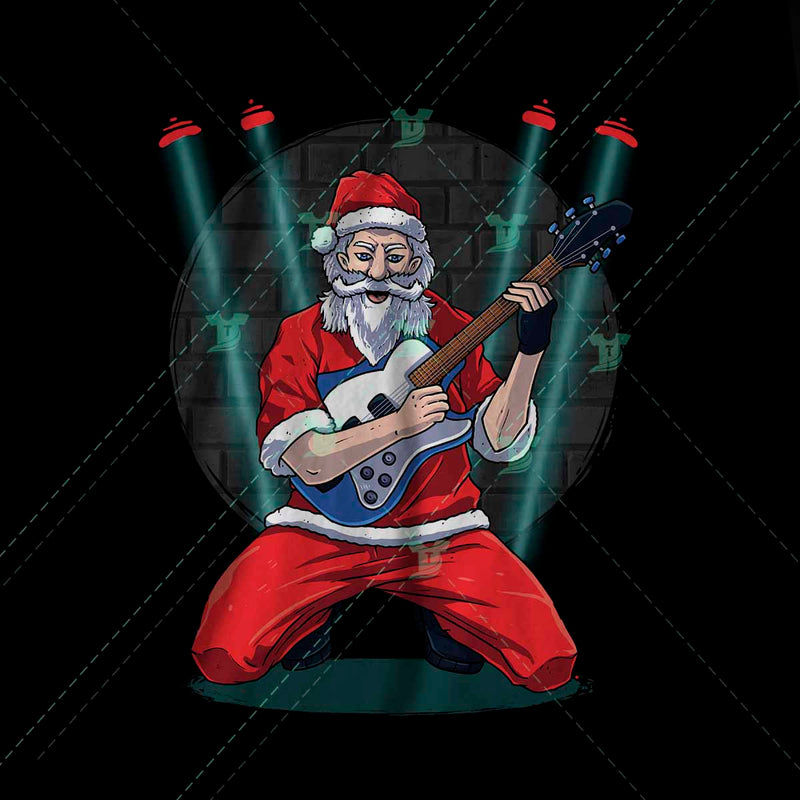 Rock n roll Christmas/ Rockstar Santa(2 designs)