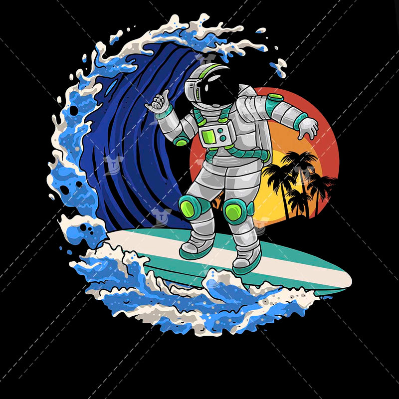 Astronaut surfing/ gonna catch my wave(2 designs)