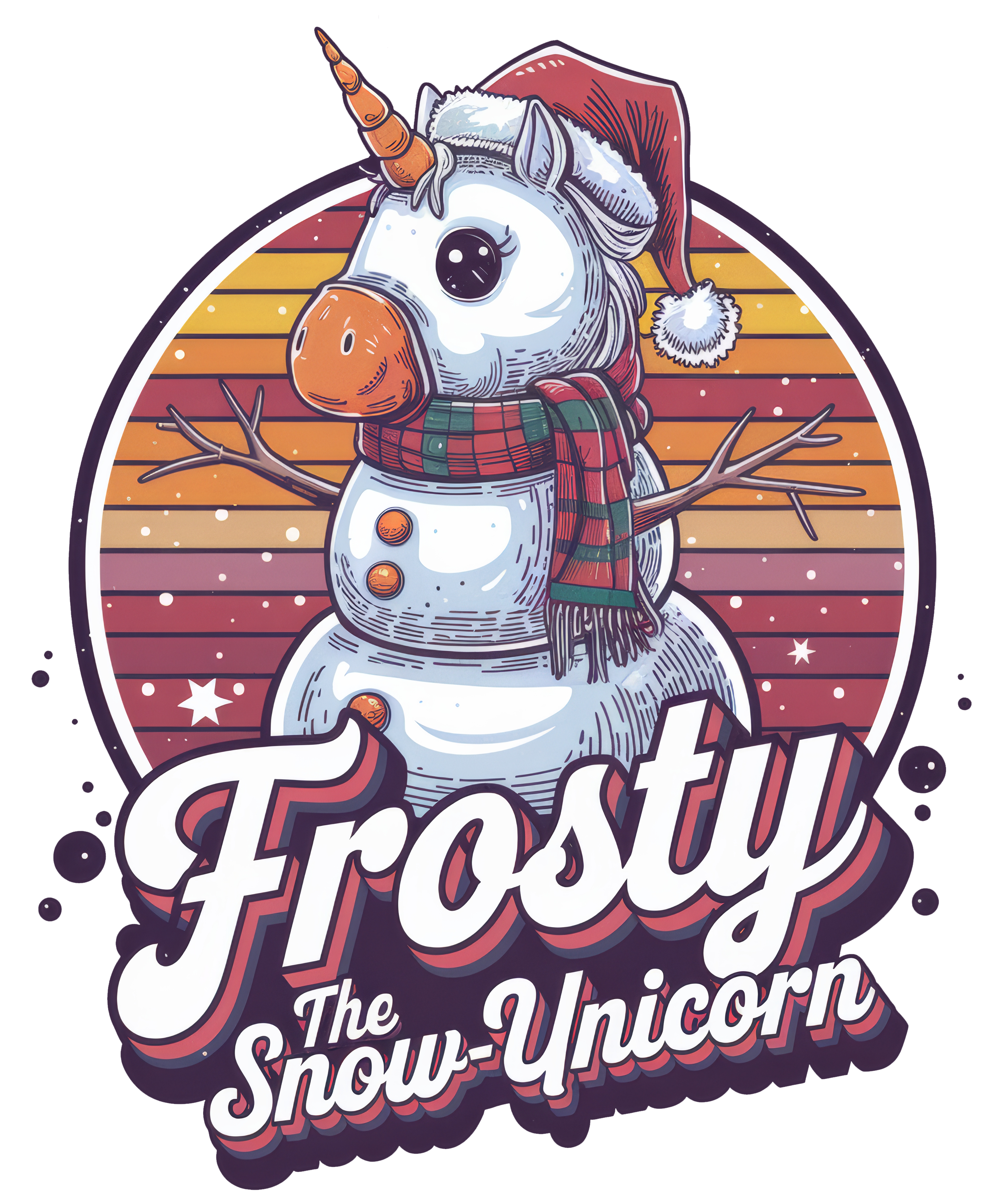 Digital file for Frosty The Snow Unicorn