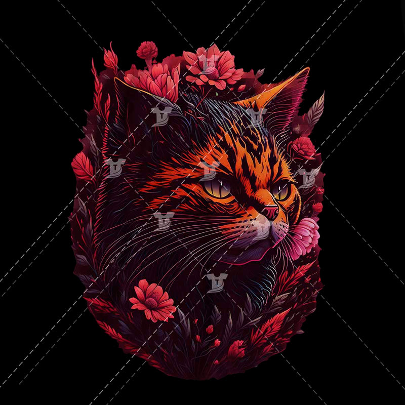floral cat