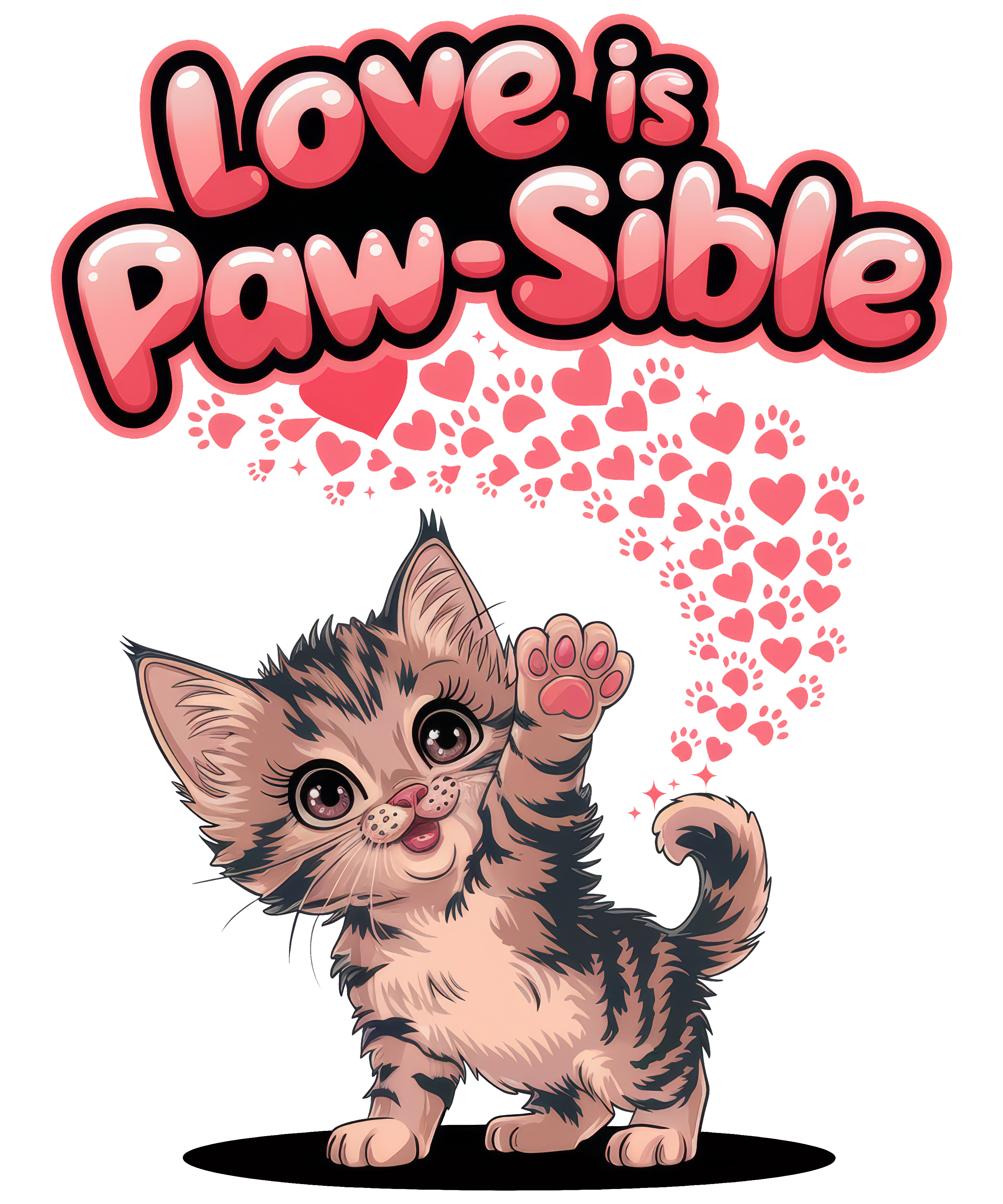 Digital file for Love Is Paw Sible