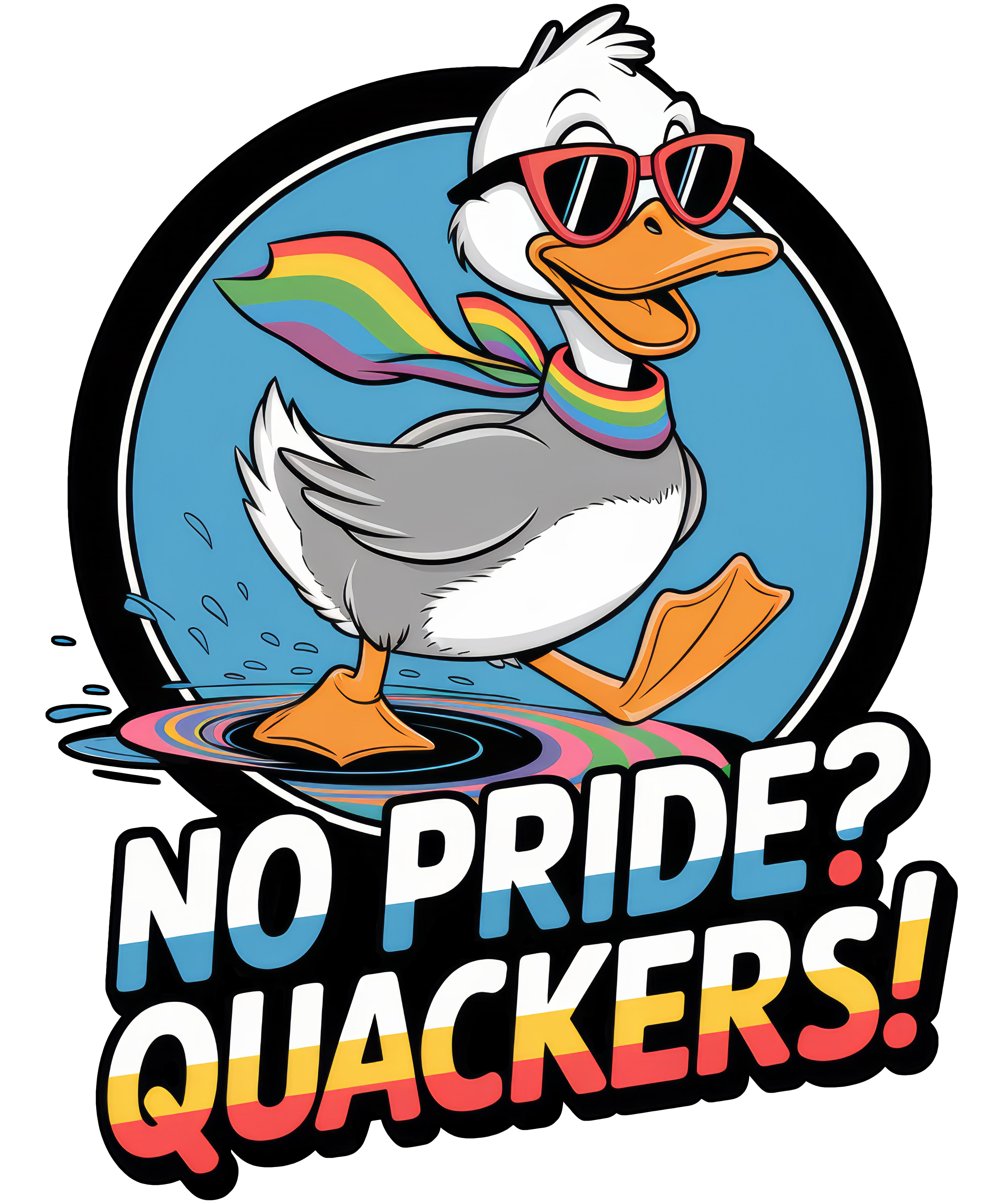 Digital file for No Pride Quackers!