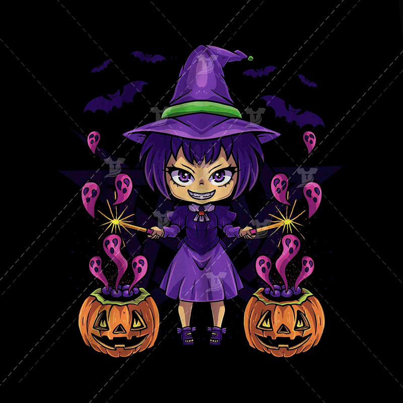 Cute halloween witch(2 designs)