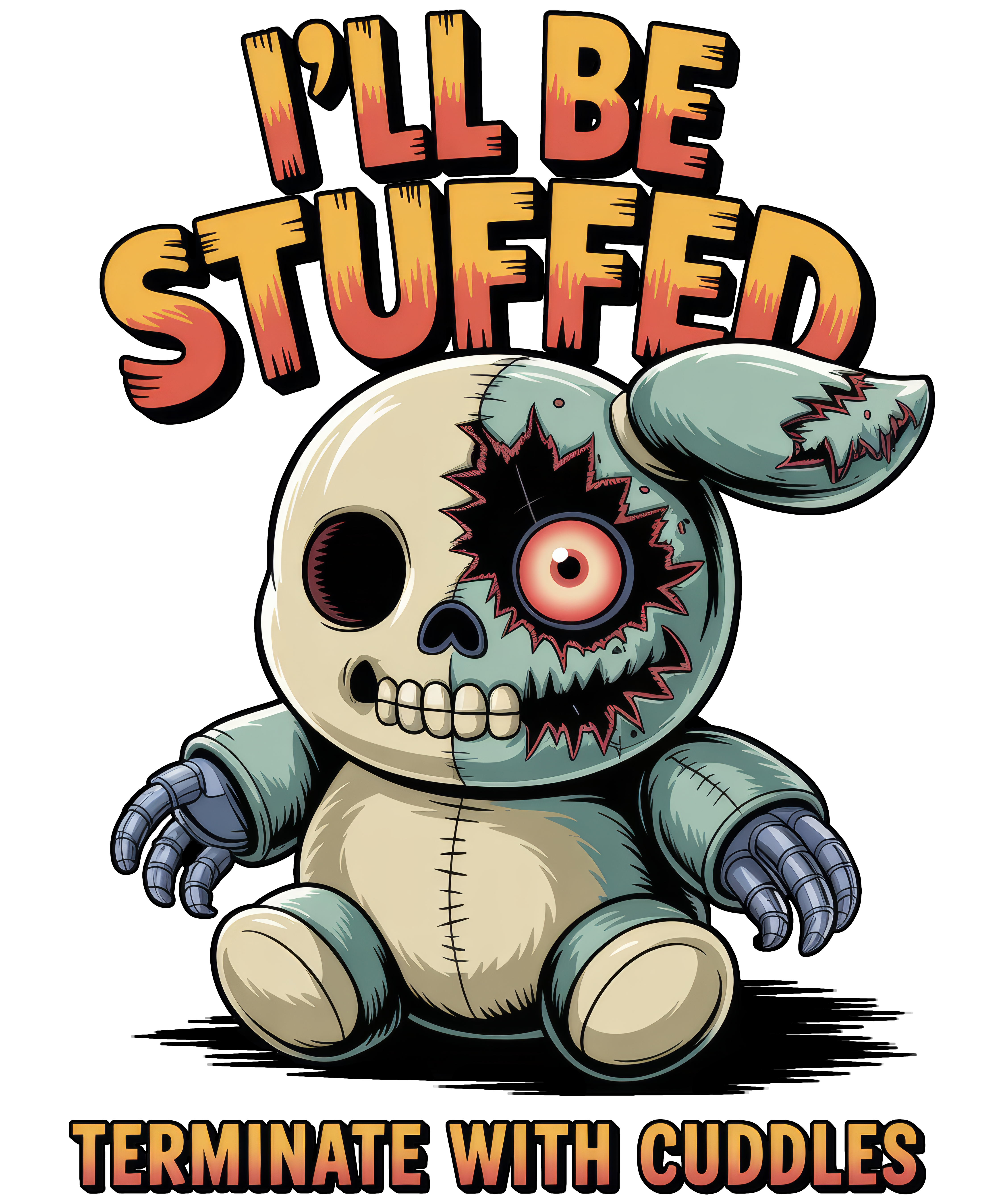 Digital file for I Will Be Stuffed Terminate With Cuddles