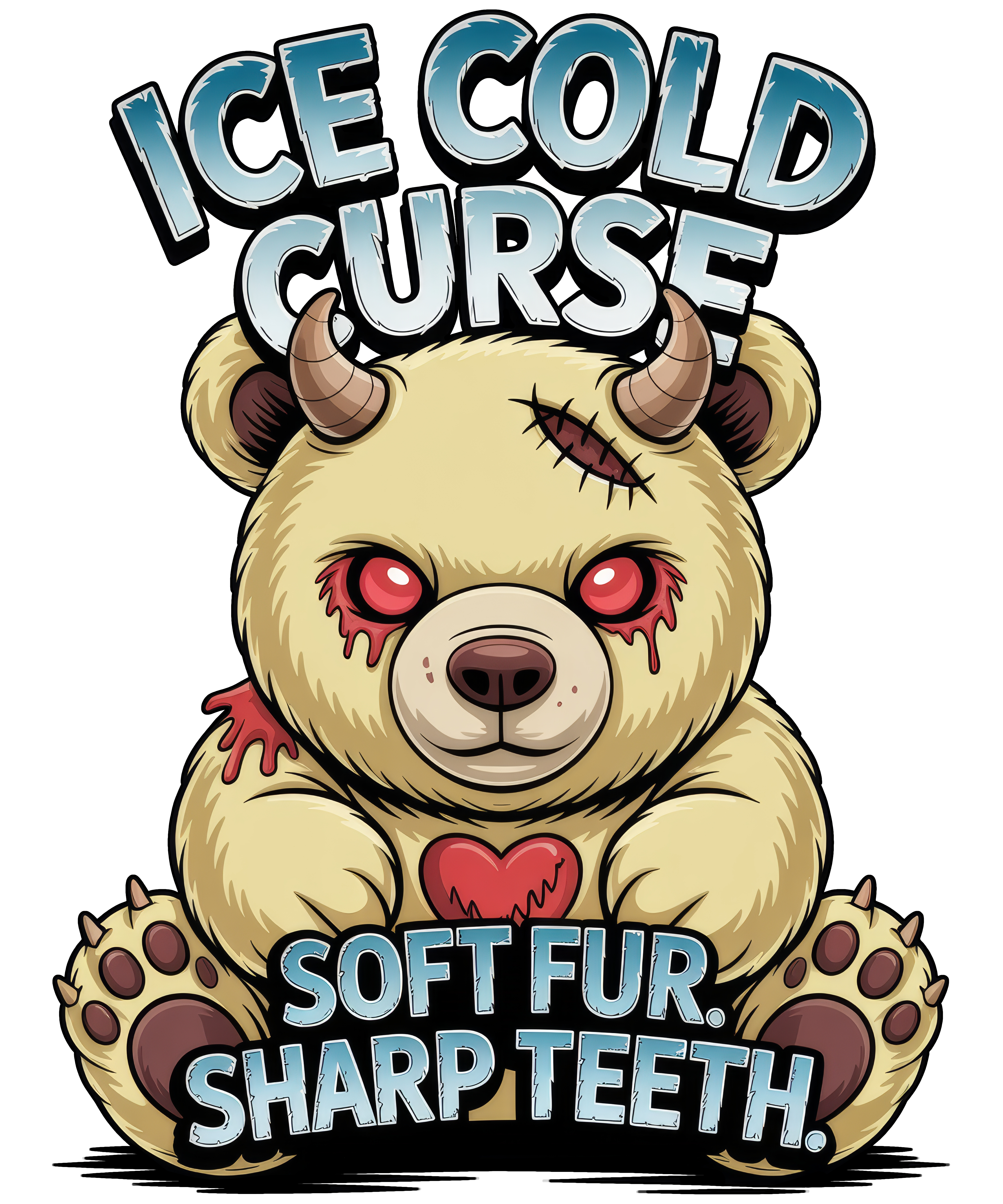 Digital file for Ice Cold Curse Soft Fur Sharp Teeth