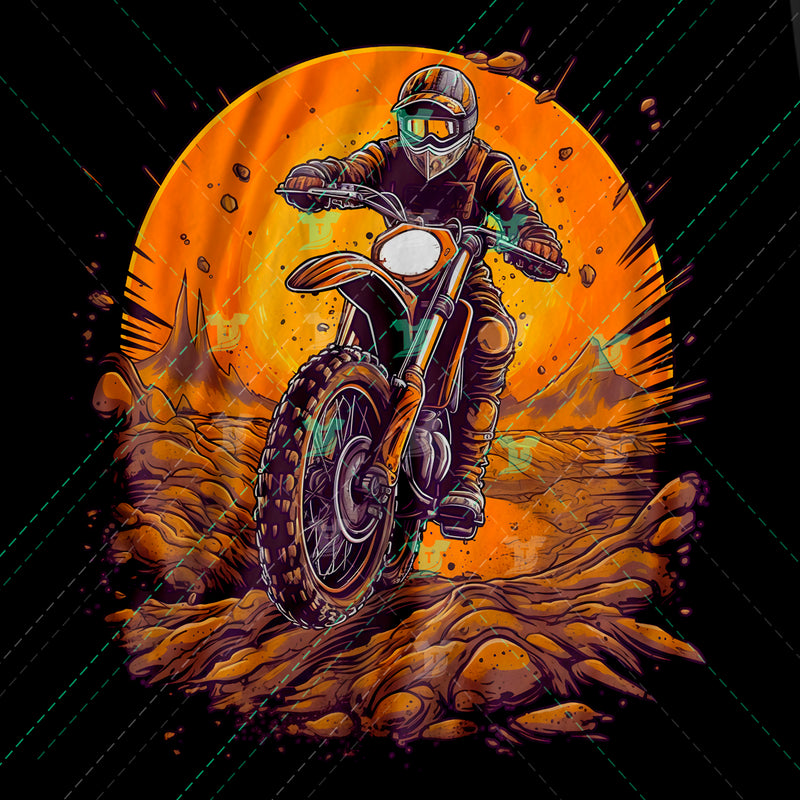 Dirt biker HD illustration