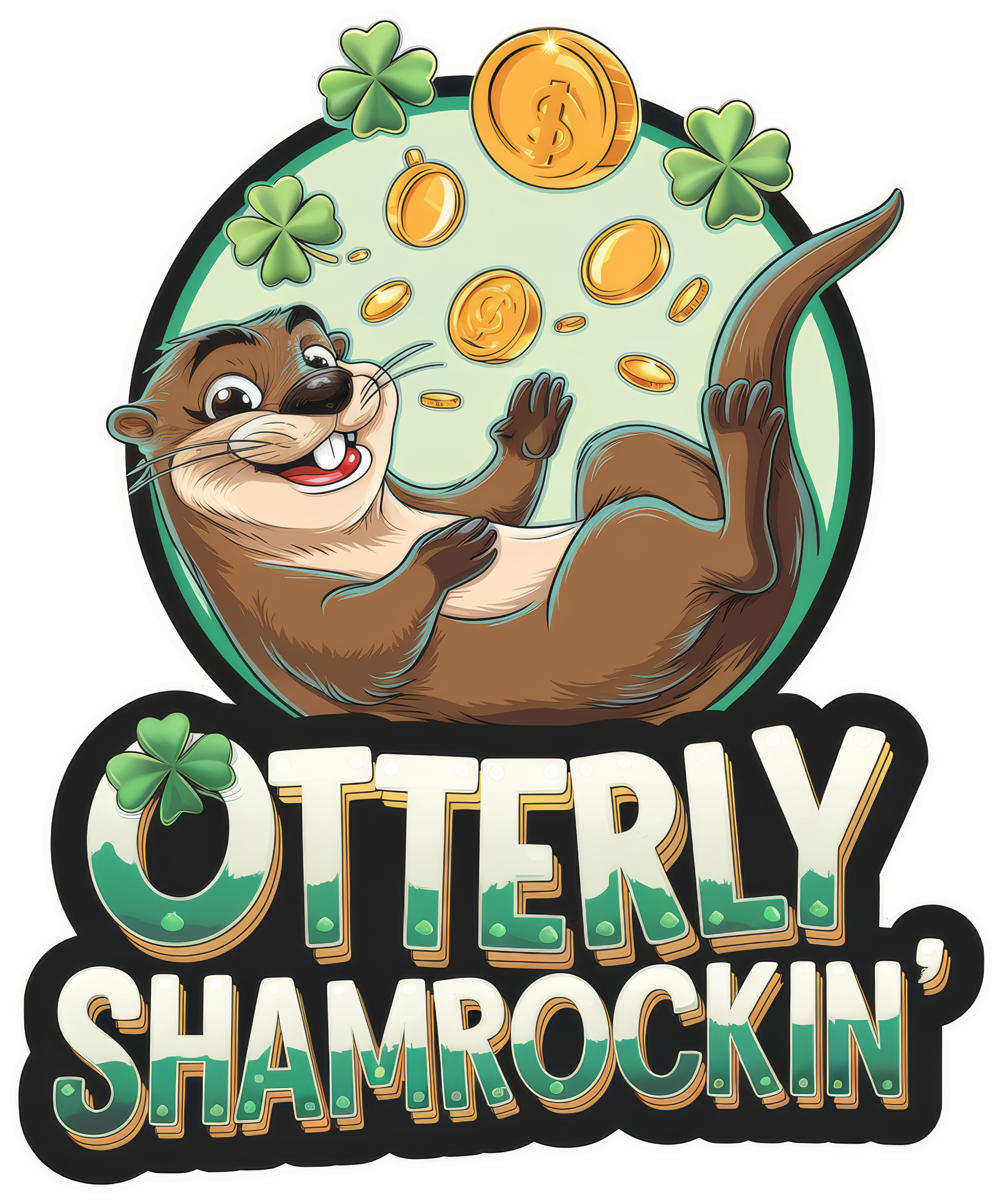 Digital file for Otterly Shamrockin