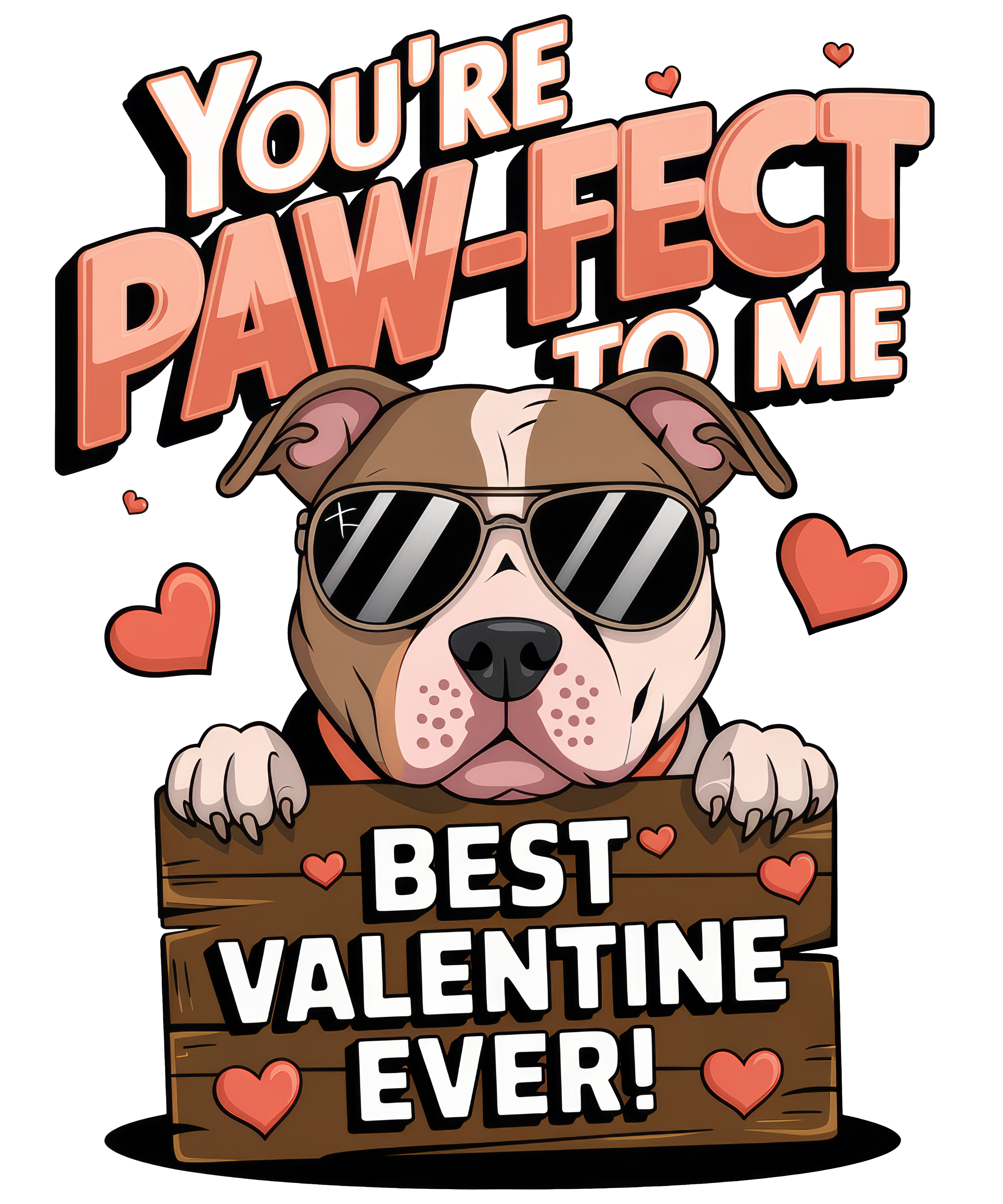 Digital file for You Are Paw Fect To Me Best Valentine Ever