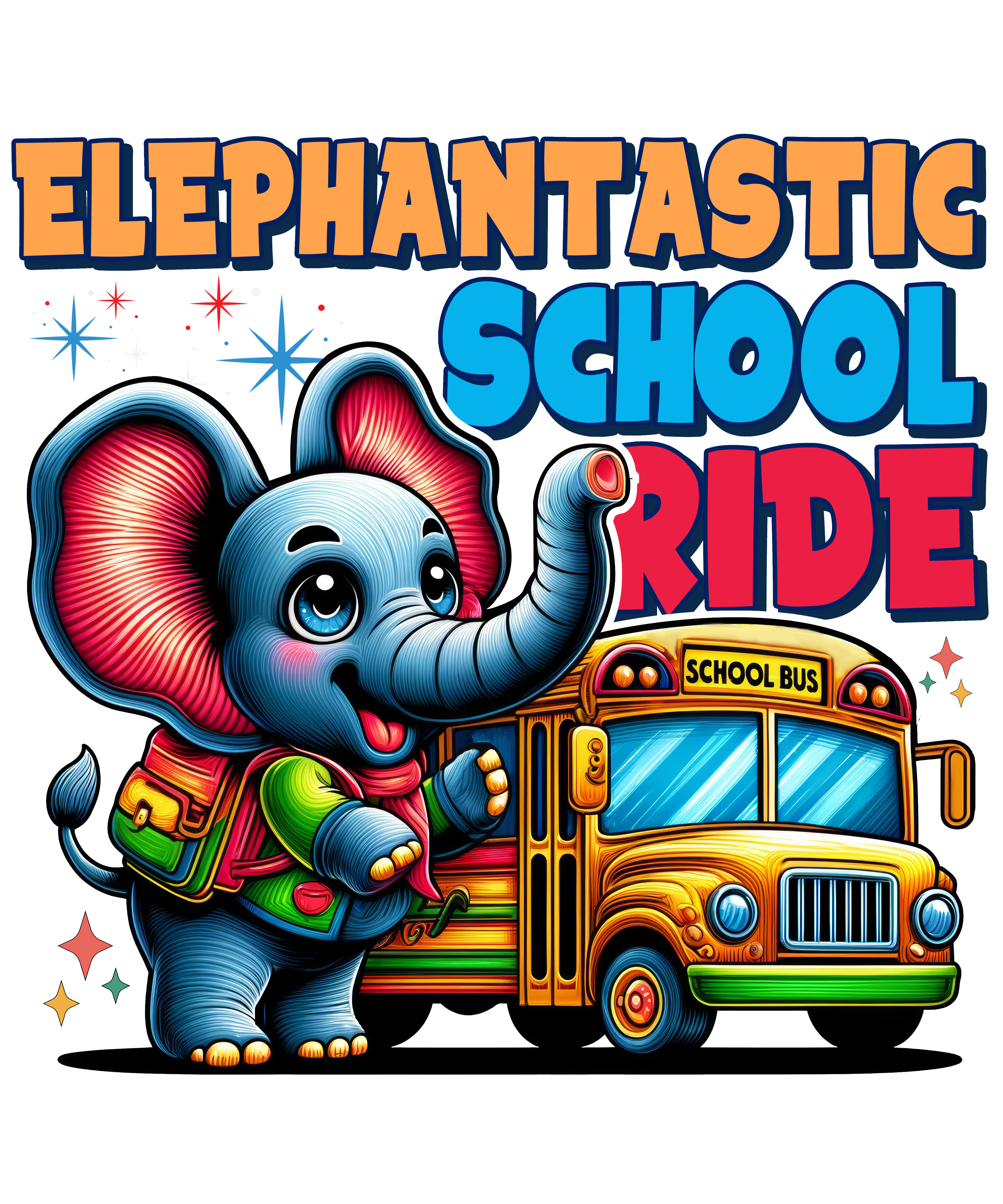 Digital file for Elephantastic School Ride