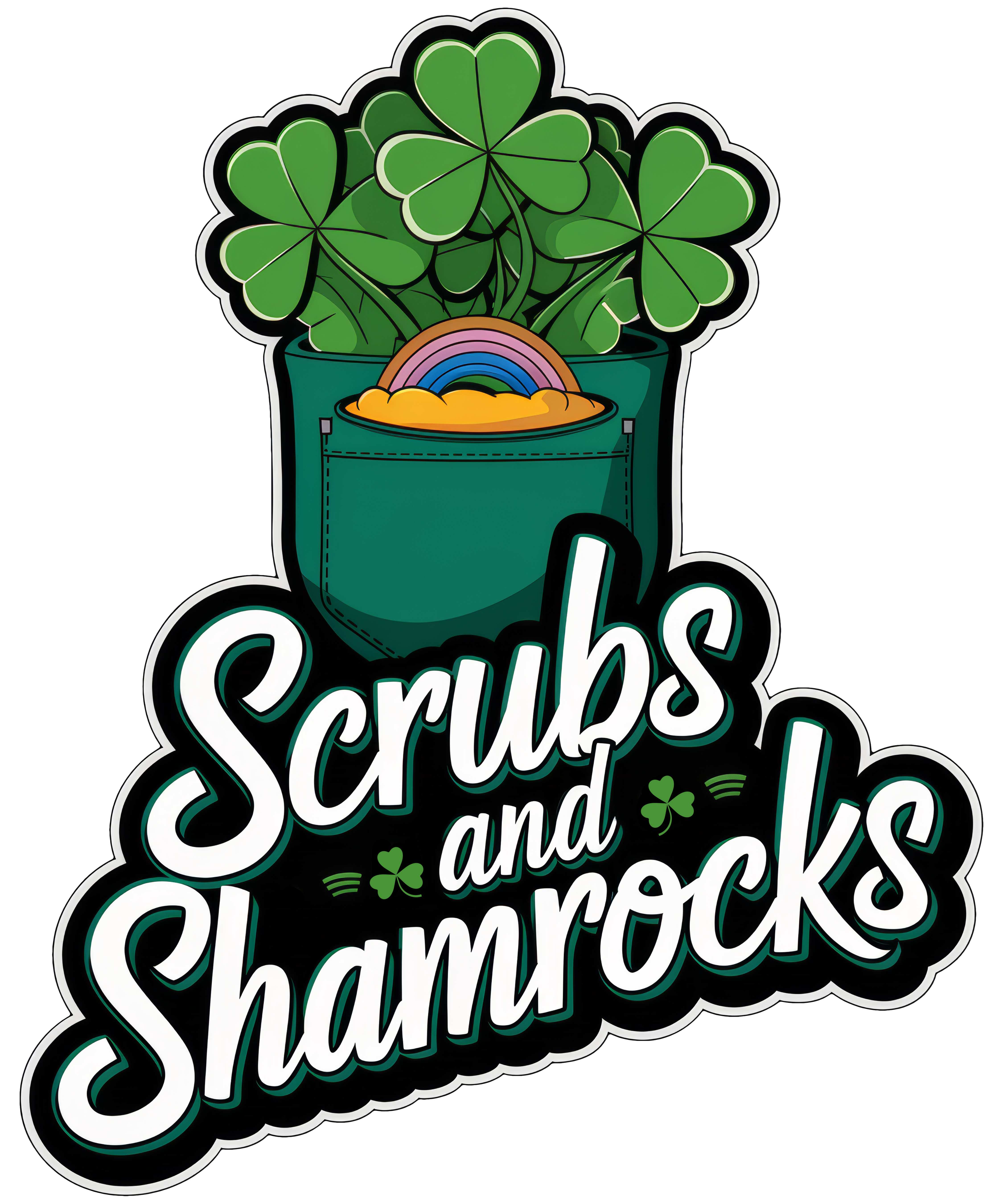 Digital file for Scrubs And Shamrocks