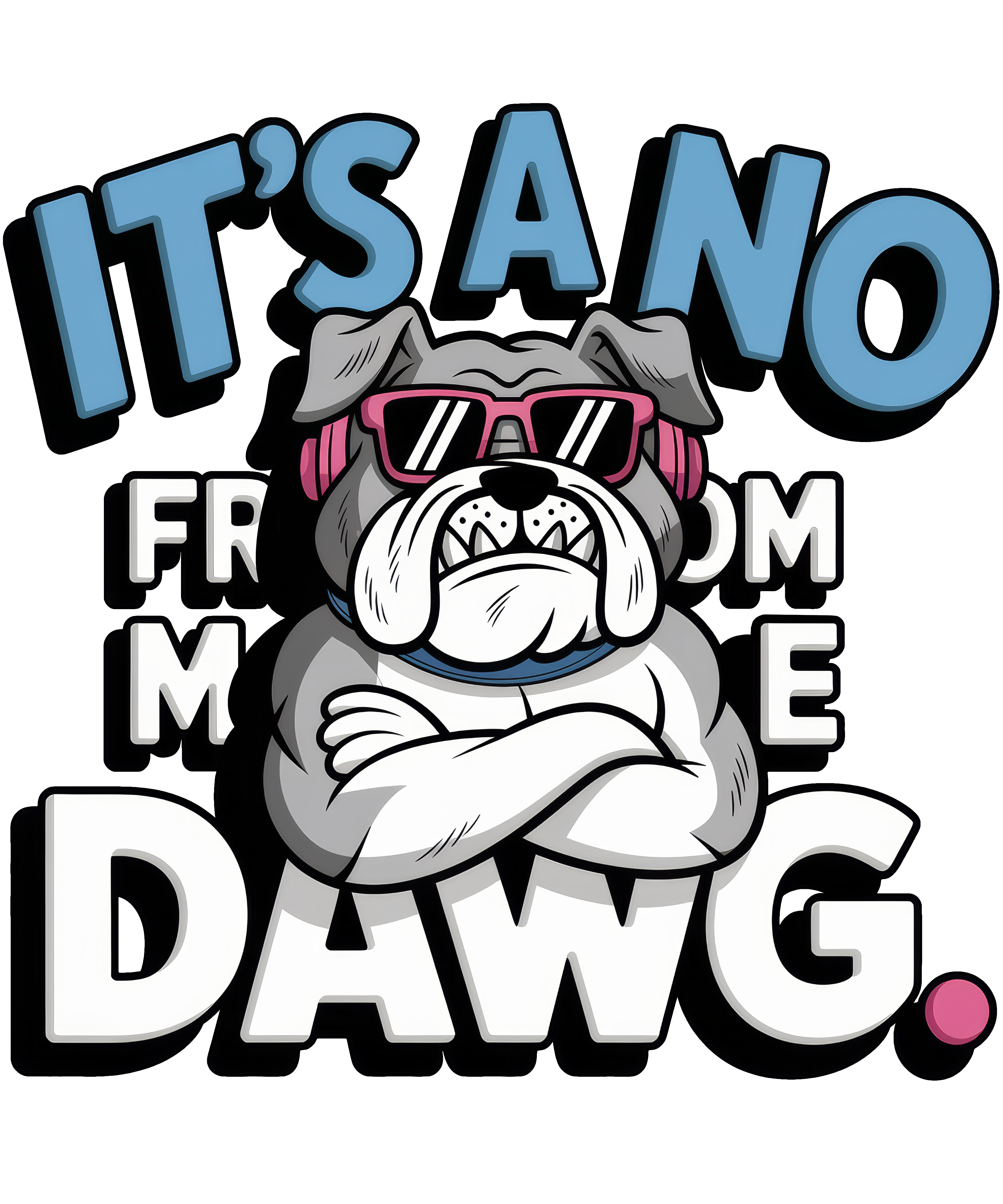 Digital file for Its A No From Me Dawg