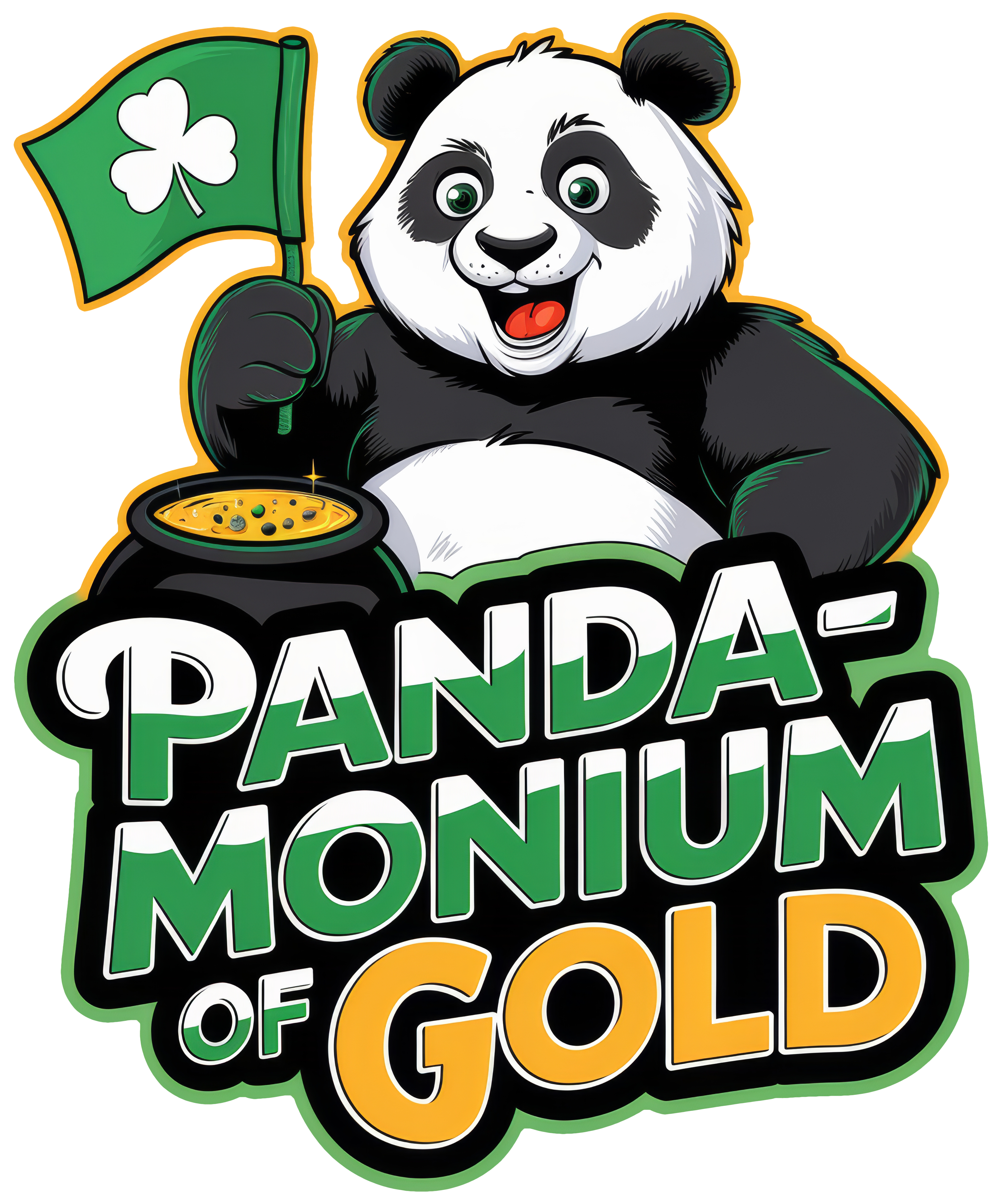 Digital file for Panda Monium Of Gold