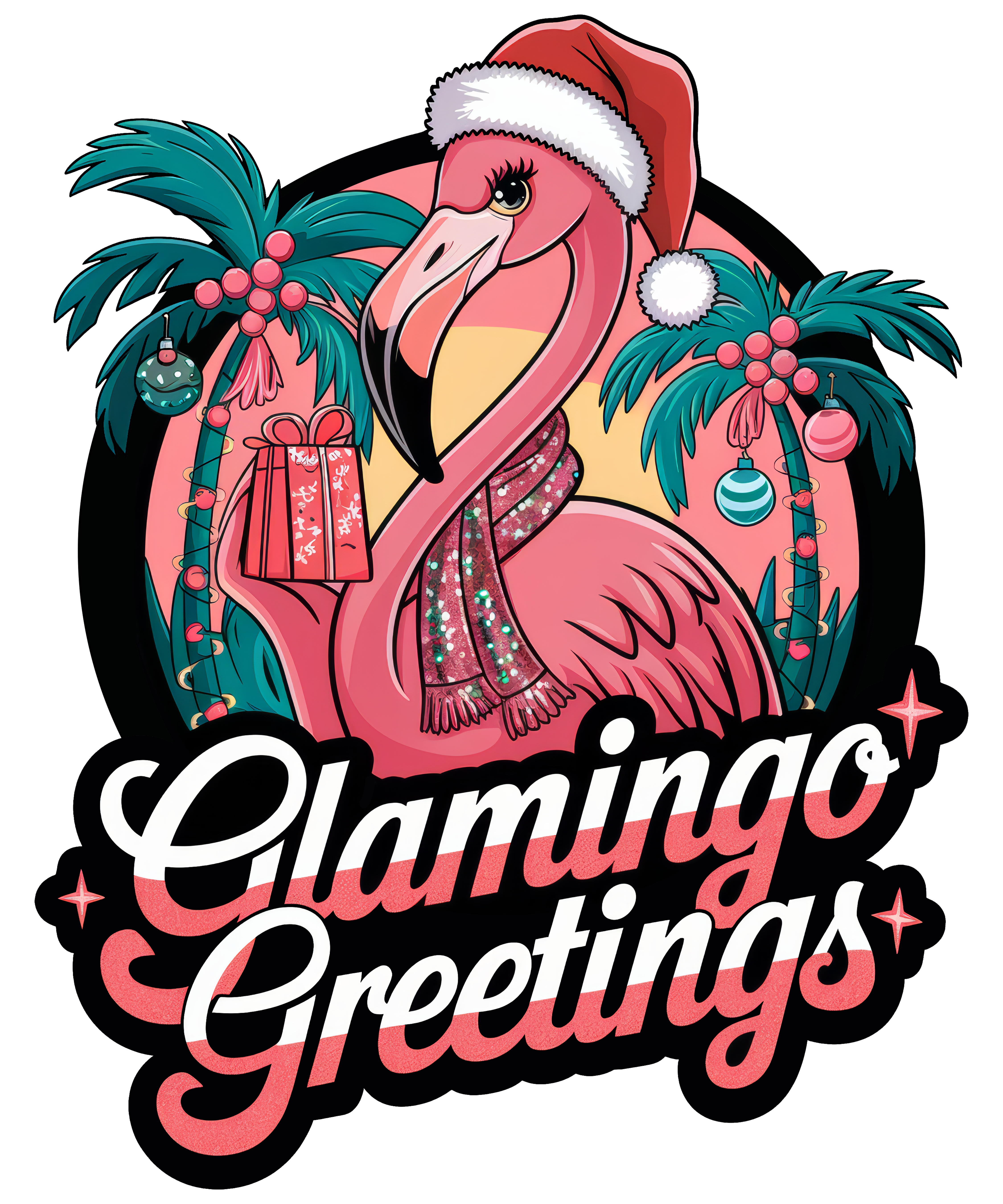 Digital file for Glamingo Greetings