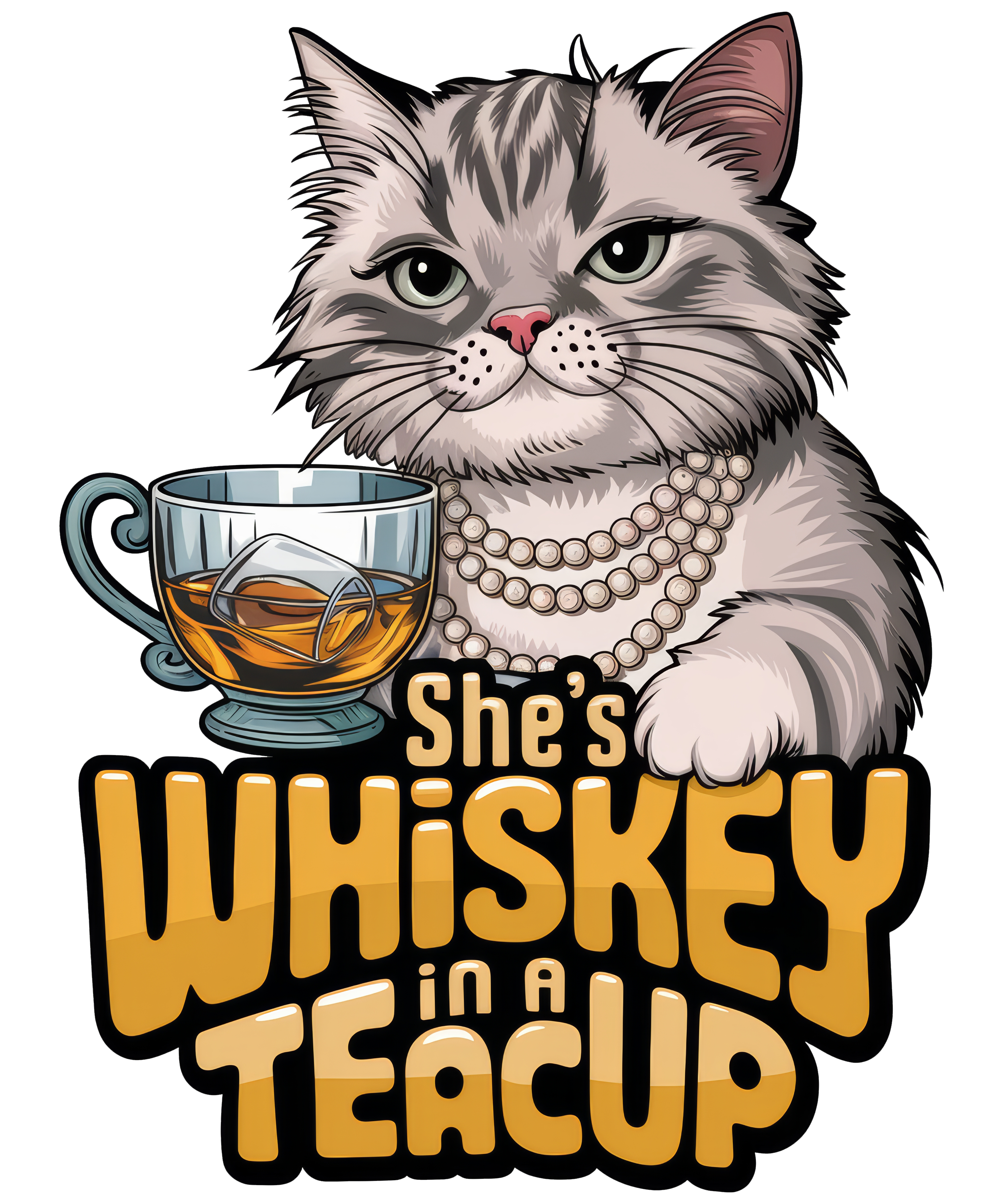 Digital file for She Is Whisky In A Tea Cup