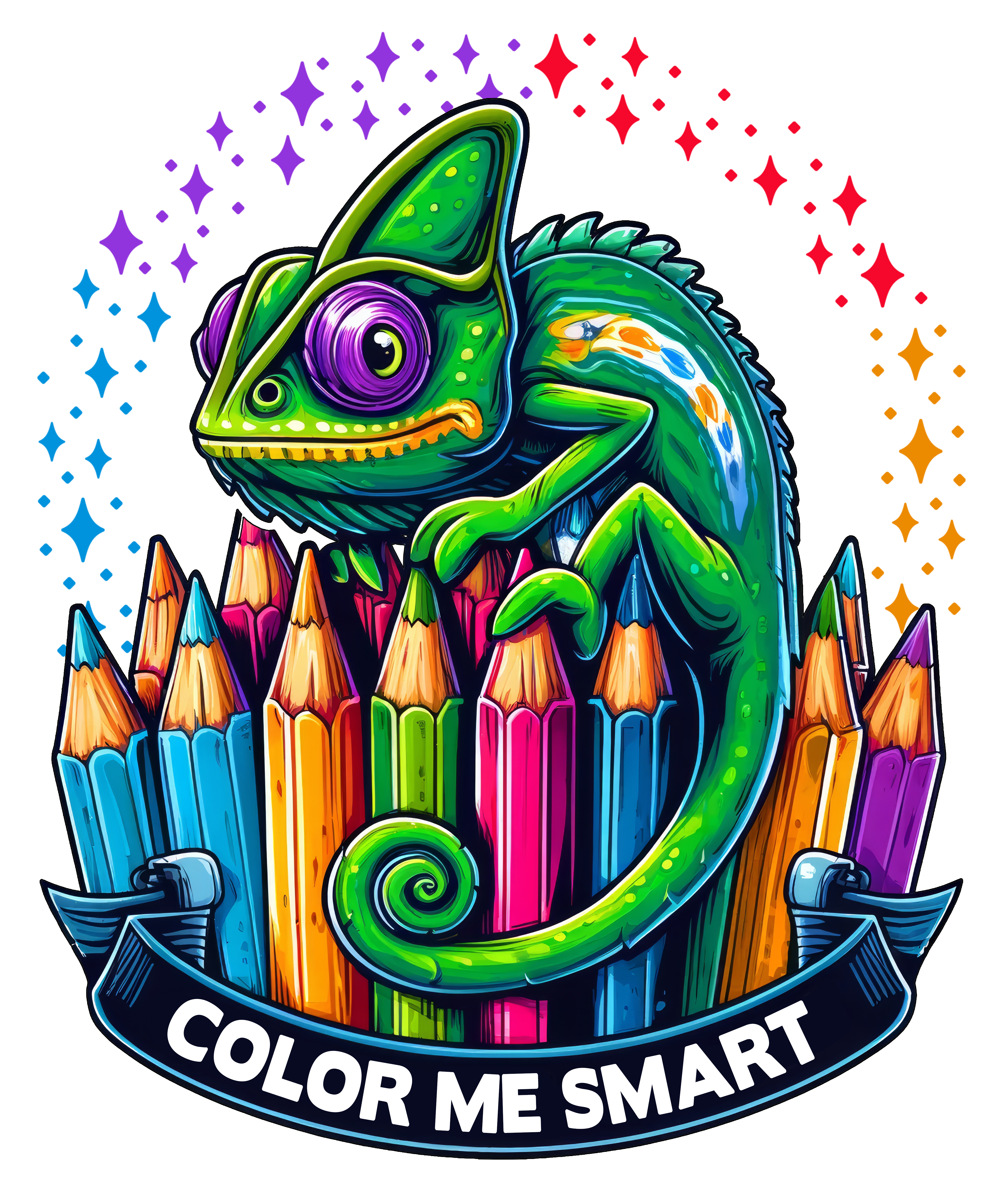 Digital file for Color Me Smart Chameleon