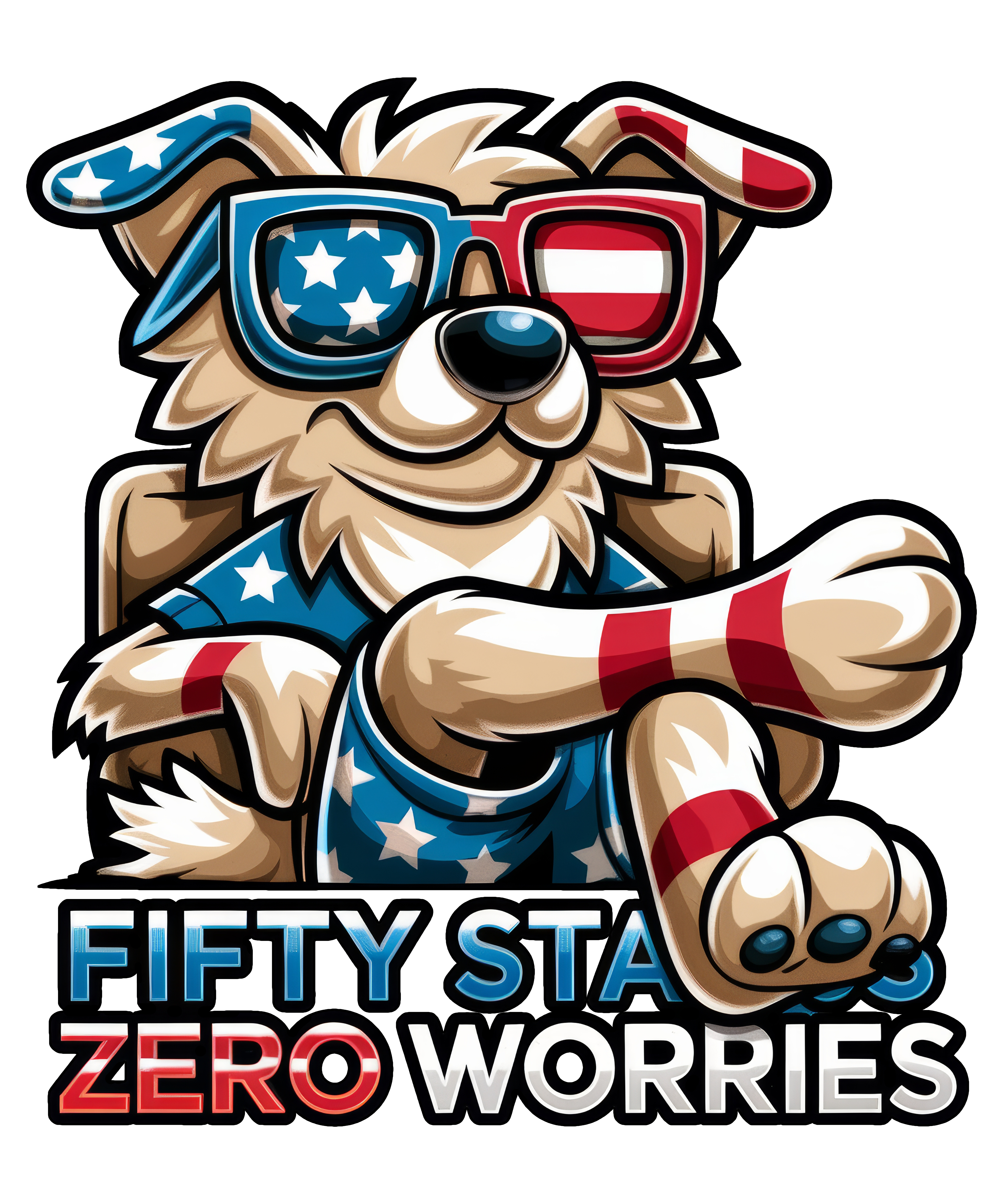 Digital file for Fifty Stars Zero Worries