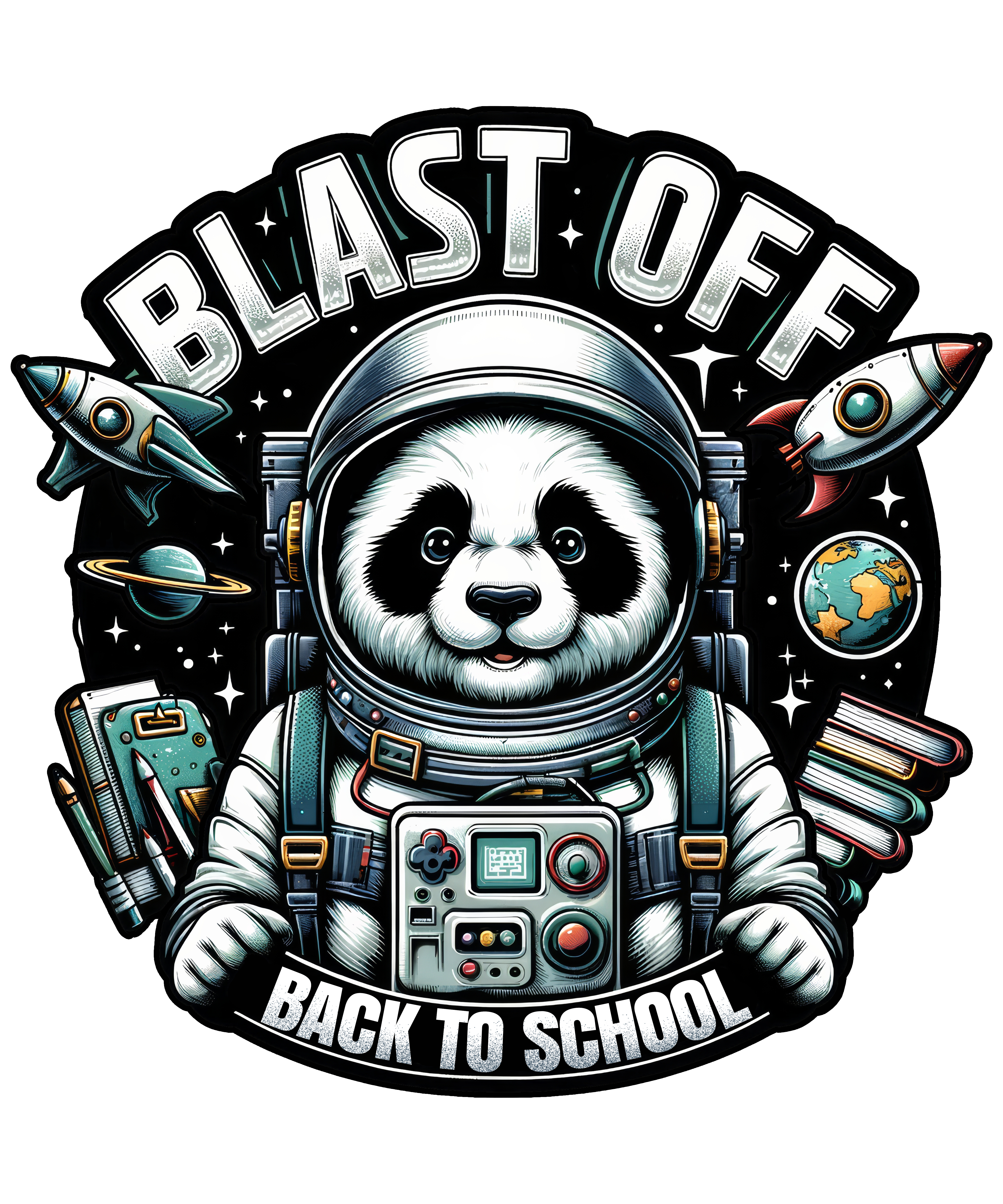 Digital file for Blast Off Back To School