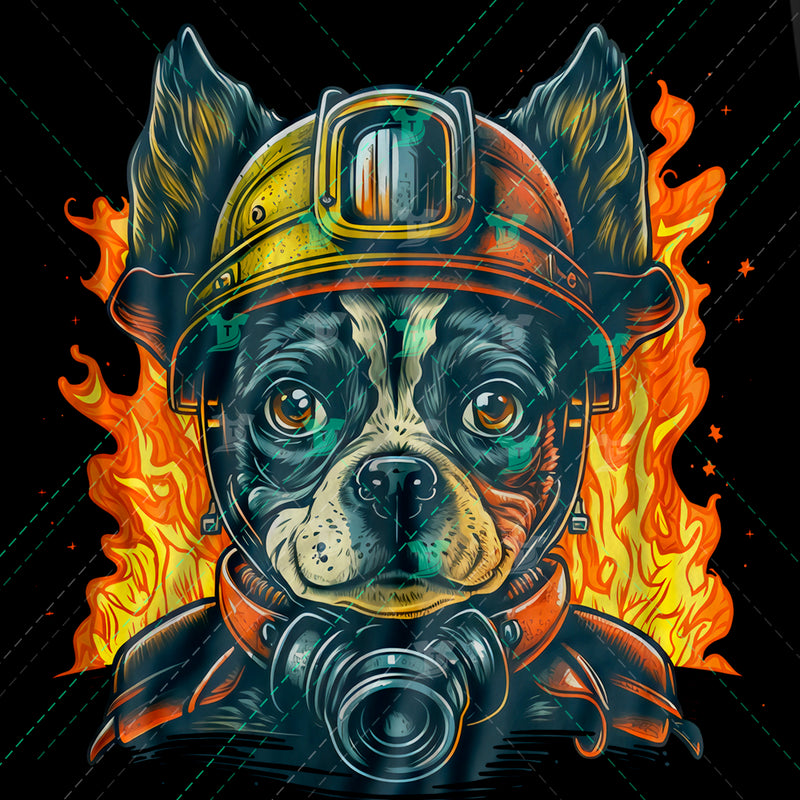Firefighter dog