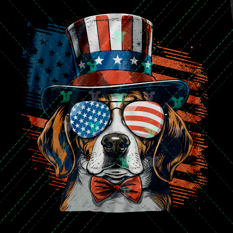 patriotic beagle