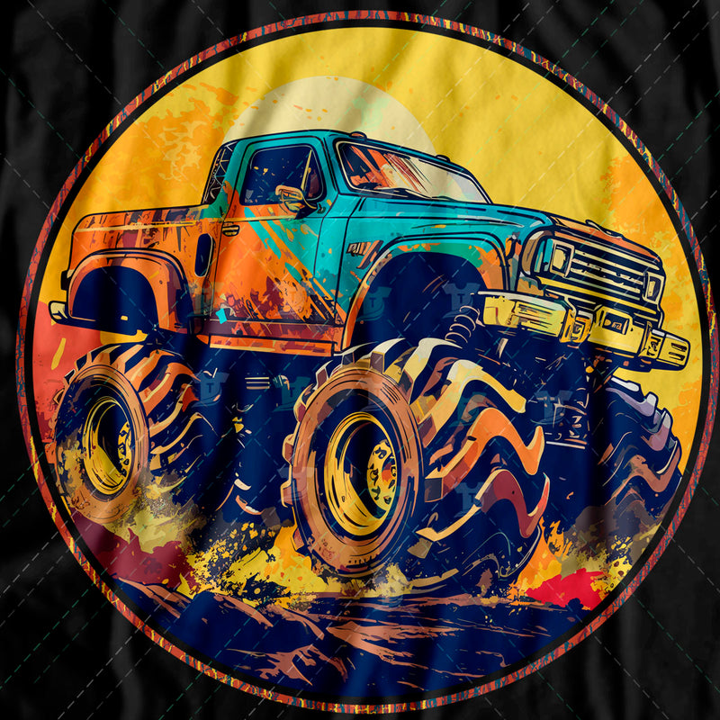 retro vintage monster truck