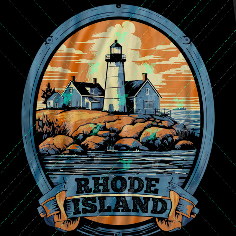 rhode island poster style