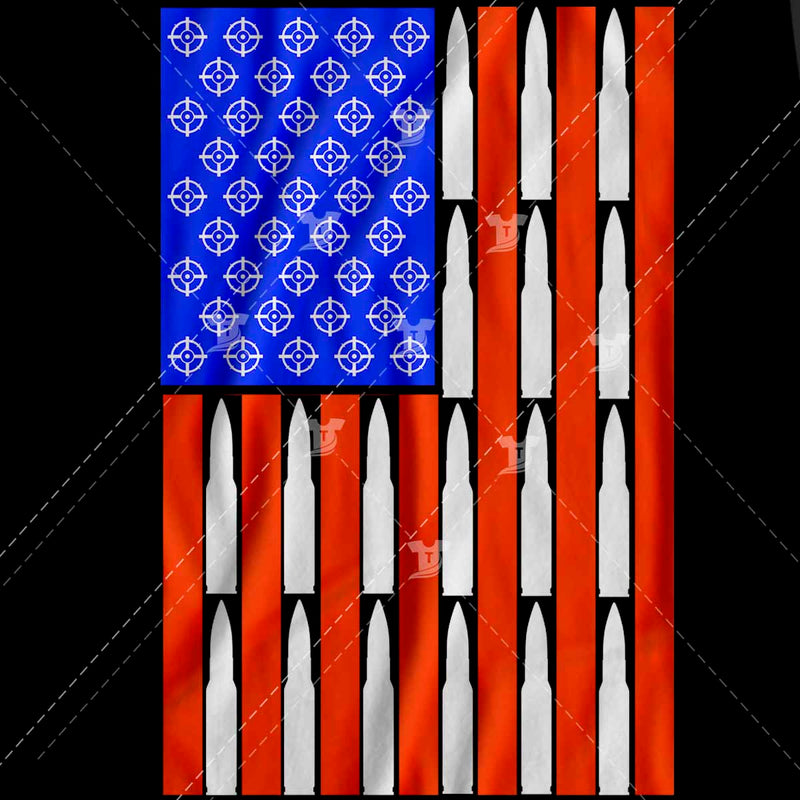 Bullet gun flag( 2 versions)
