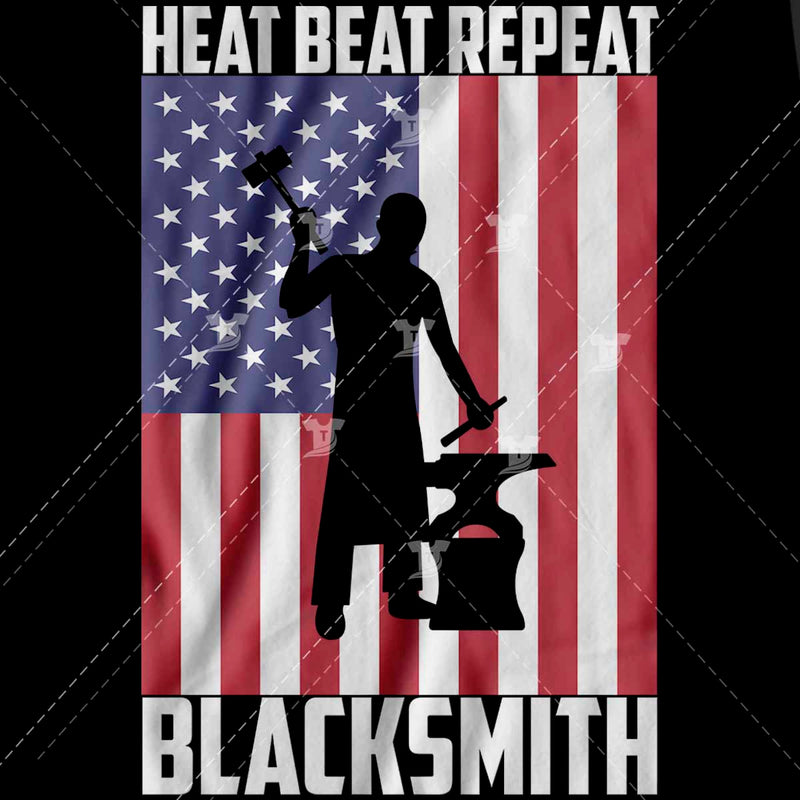 Heat beat repeat blacksmith (2 designs)