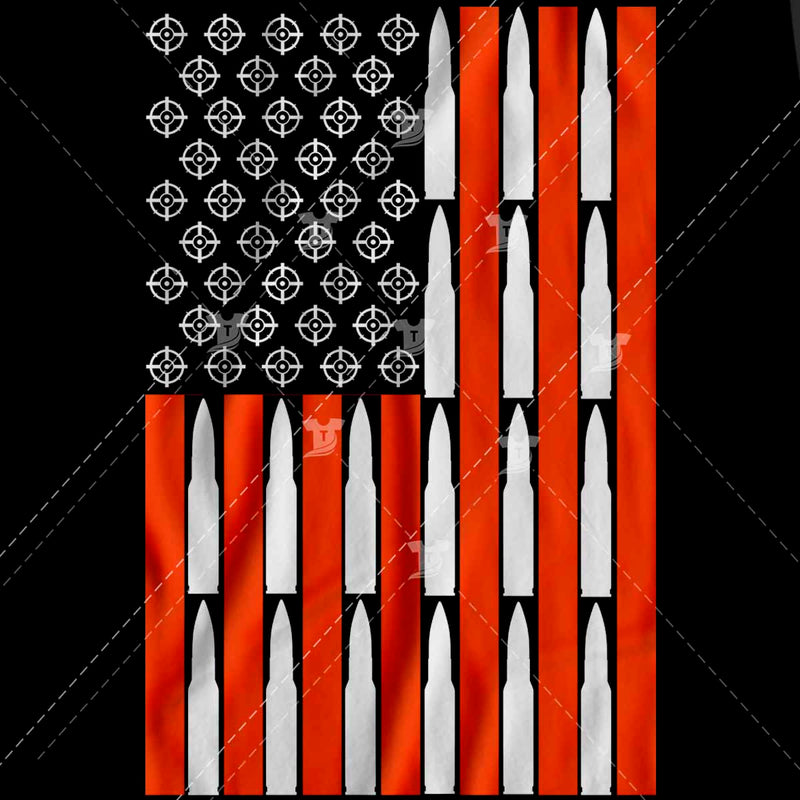 Bullet gun flag( 2 versions)