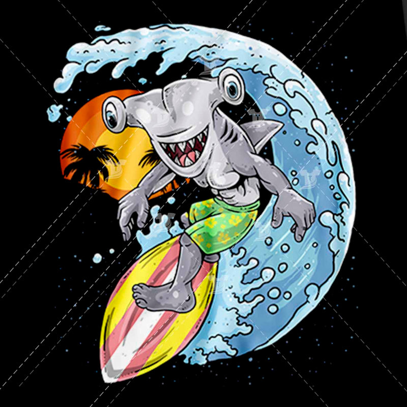 surfing shark/ gonna catch my wave(2 designs)