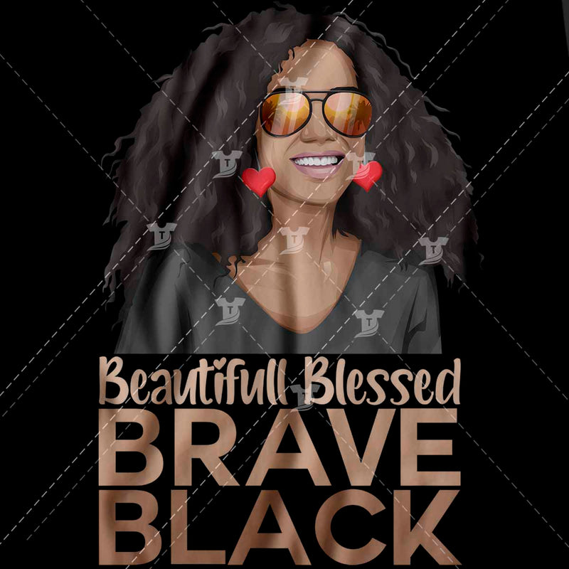 Beautifull blessed brave black