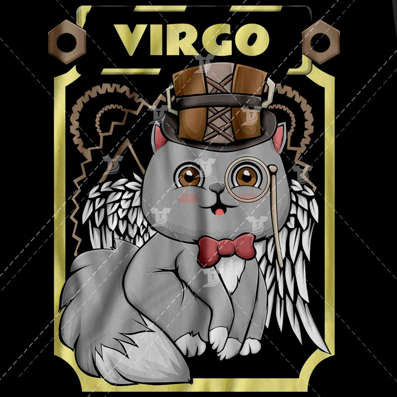 Steam punk zodiac cat virgo